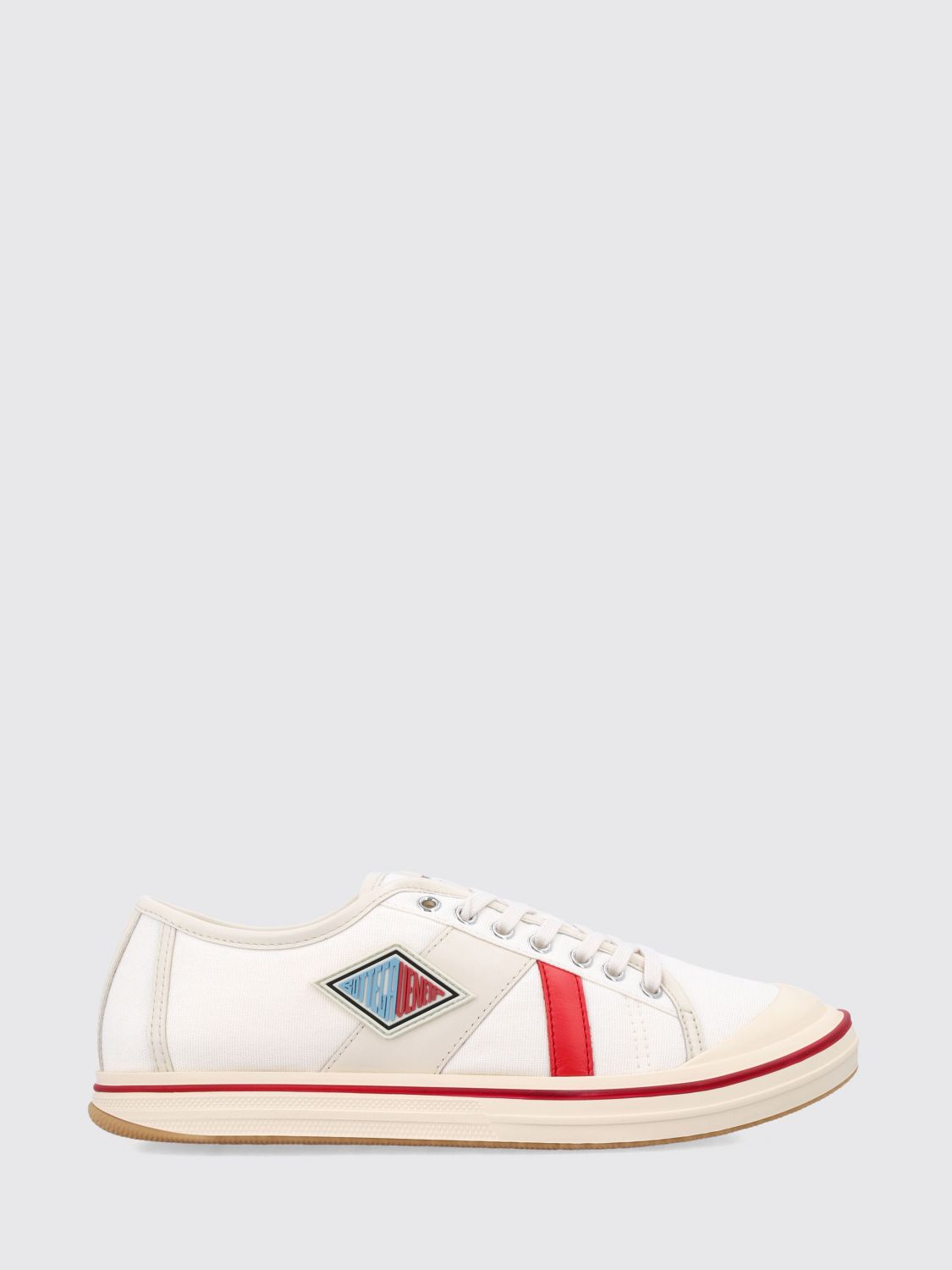 Bottega Veneta Canvas Leather-trim Eliot Low-top Sneakers In Multi