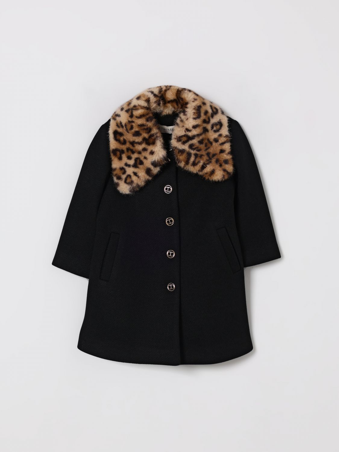 Twinset Twin-set Coats Black In Black