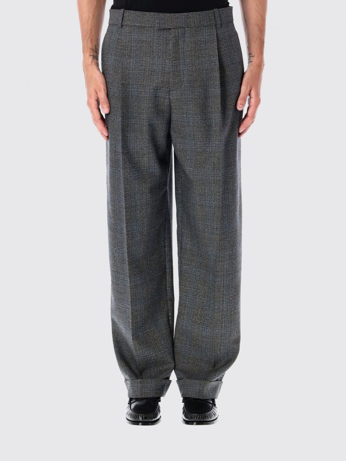 Bottega Veneta Pants Men Color Grey In Gray