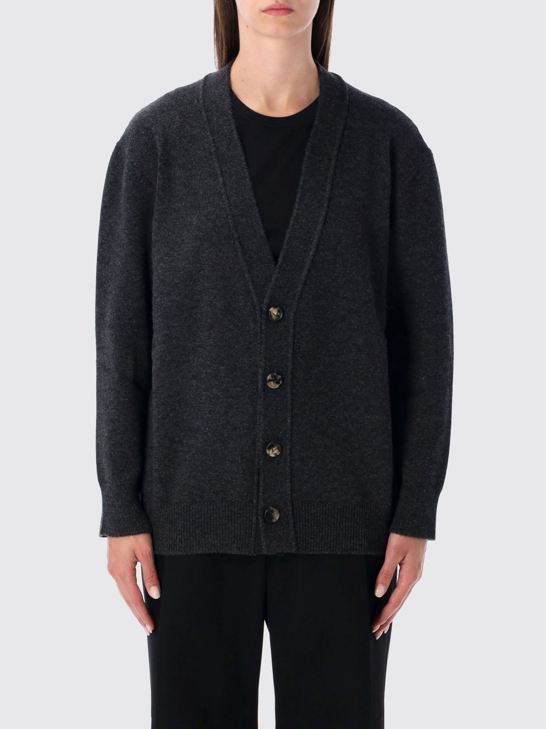 Bottega Veneta Sweater  Woman Color Charcoal In Gray