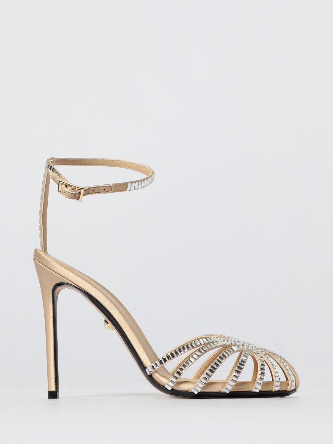 Alevì Milano Heeled Sandal  Woman Color Pink In Animal Print