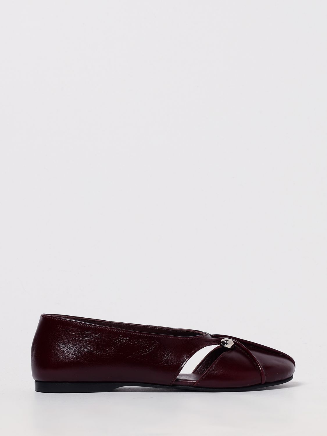 Alohas Ballet Flat  Woman Color Burgundy In Animal Print