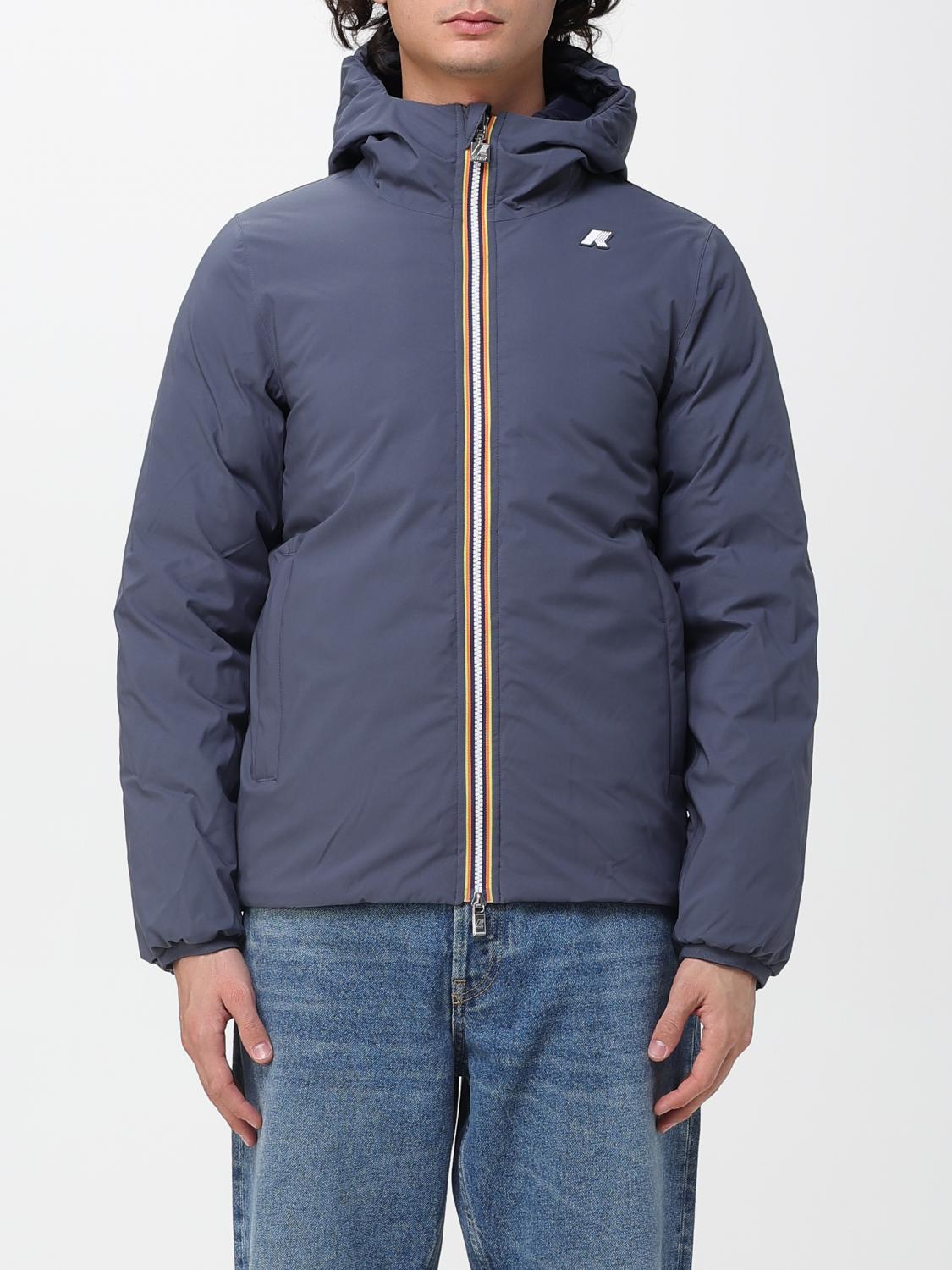 K-way Jacket  Men Color Blue 1 In Multi