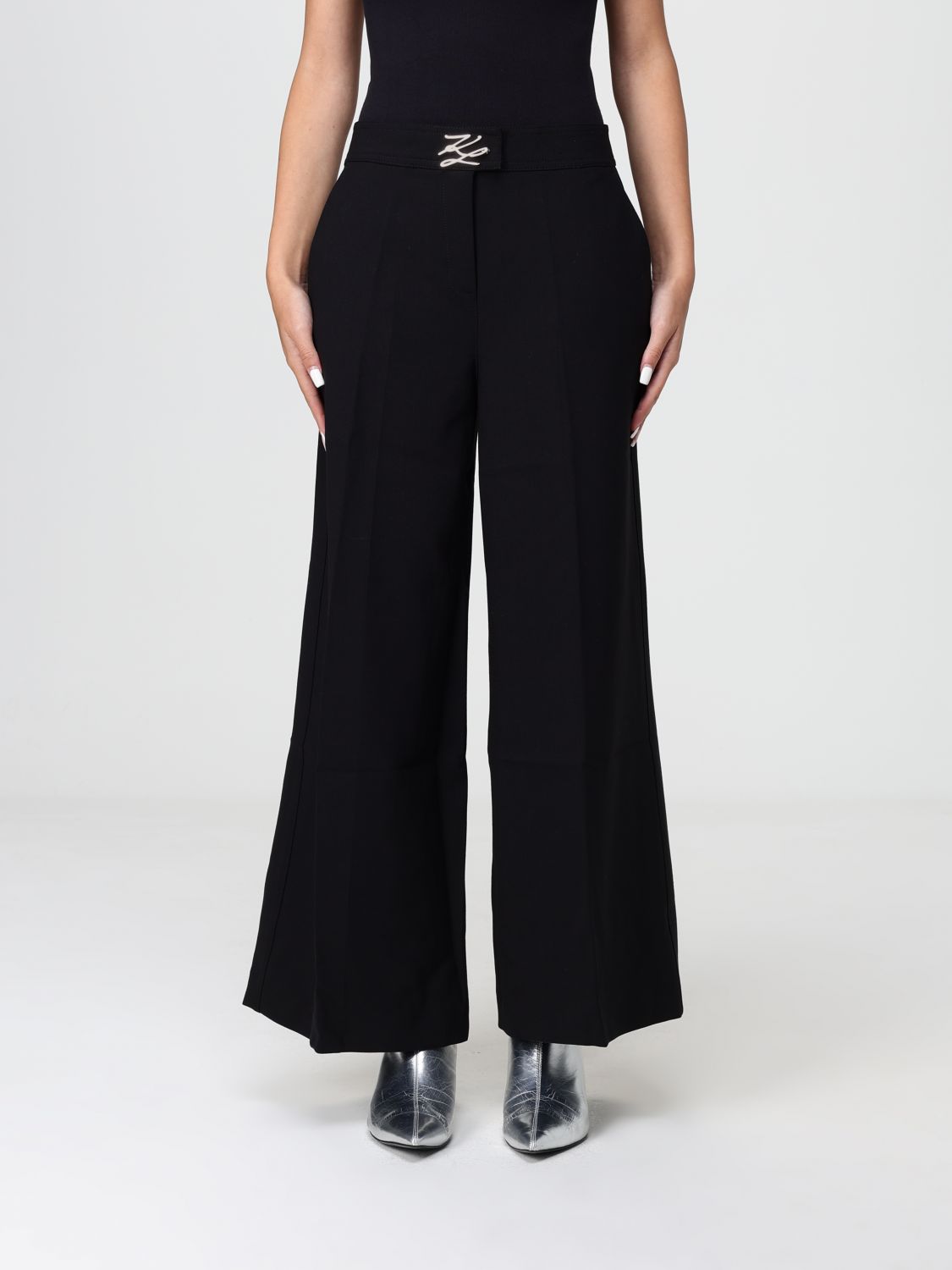 Karl Lagerfeld Pants  Woman Color Black In Black