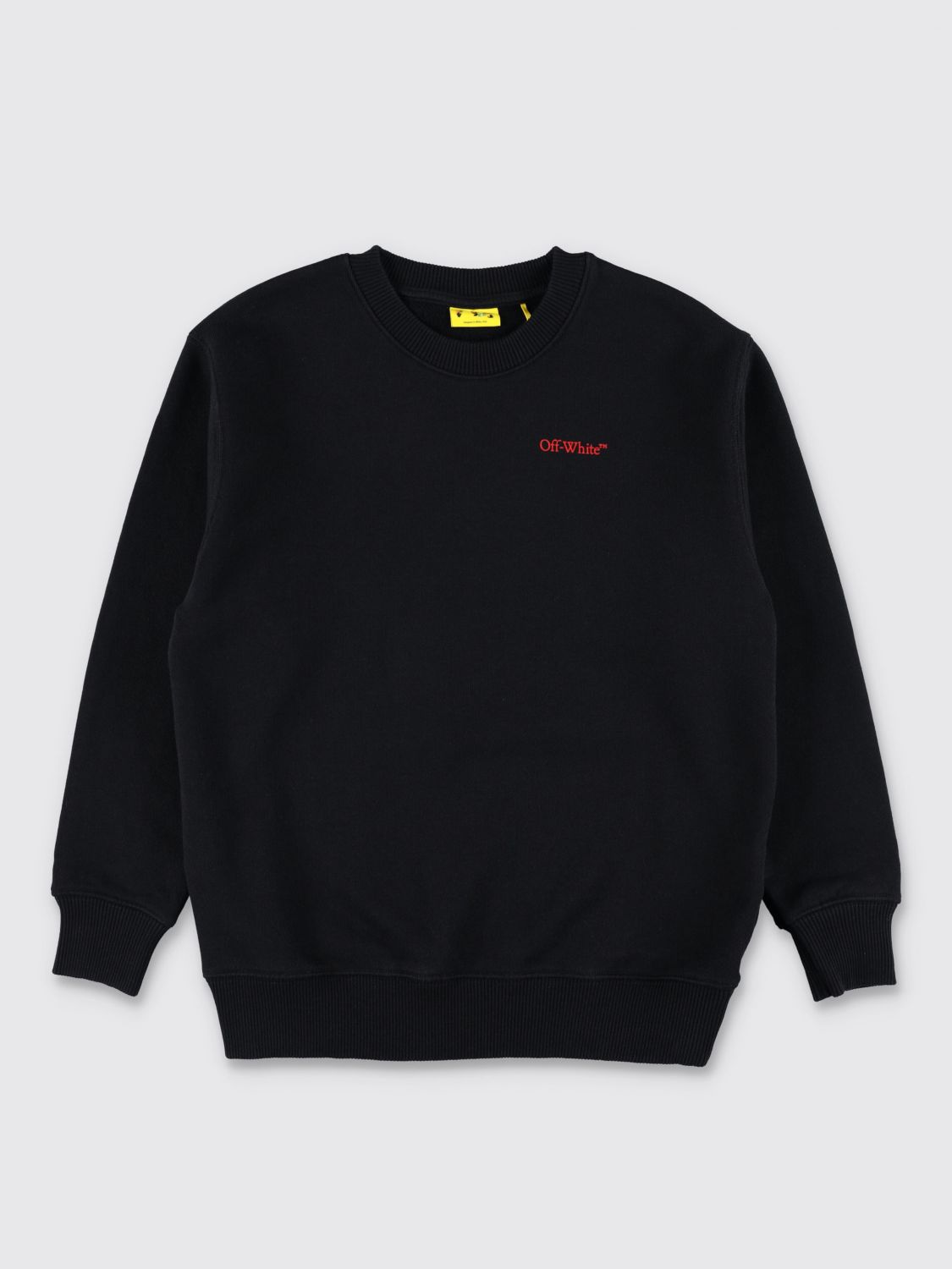 Off-white Long-sleeved Sweatshirt In Black