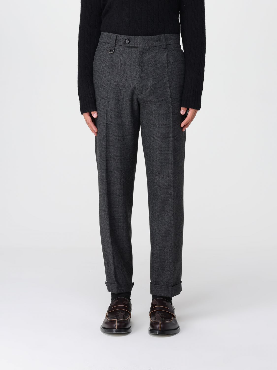 Paolo Pecora Pants  Men Color Grey In Black