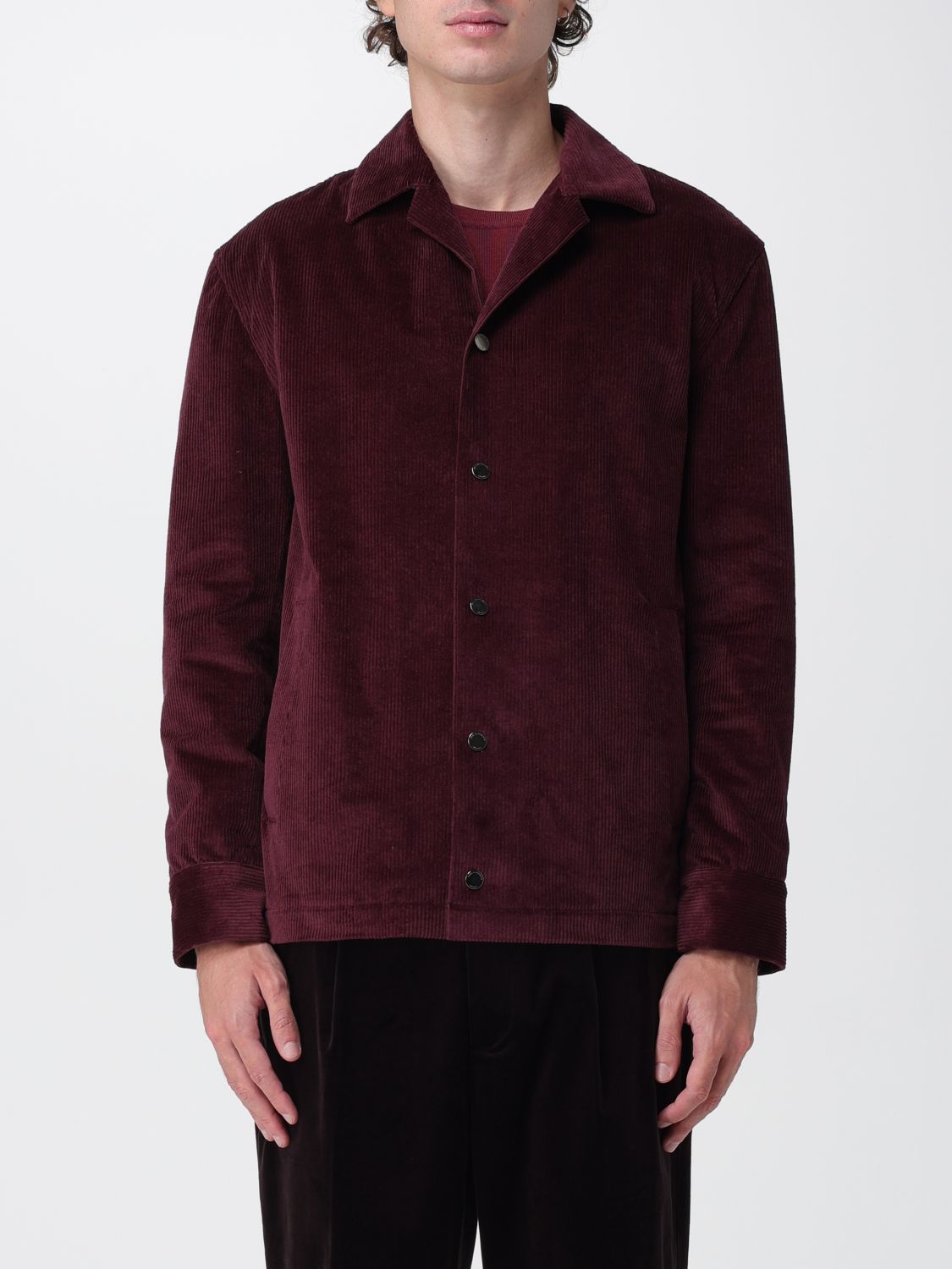 Paolo Pecora Shirt  Men Color Burgundy In Burgundy