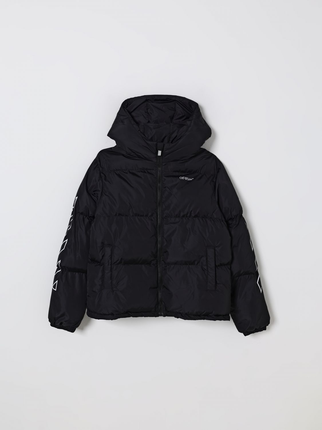 Off-white Coat  Kids Kids Color Black In Multi