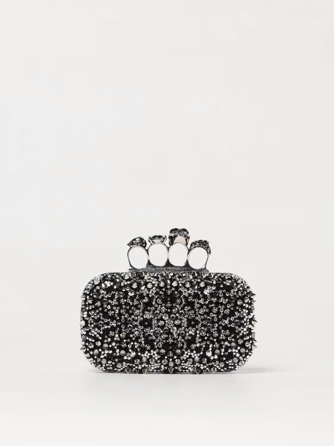 Alexander Mcqueen Shoulder Bag Mcqueen Woman Color Black In Black