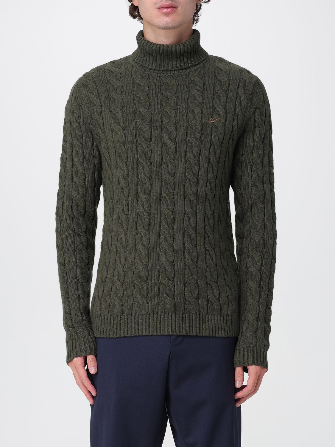Sun 68 Sweater Sun68 Men Color Military In Green