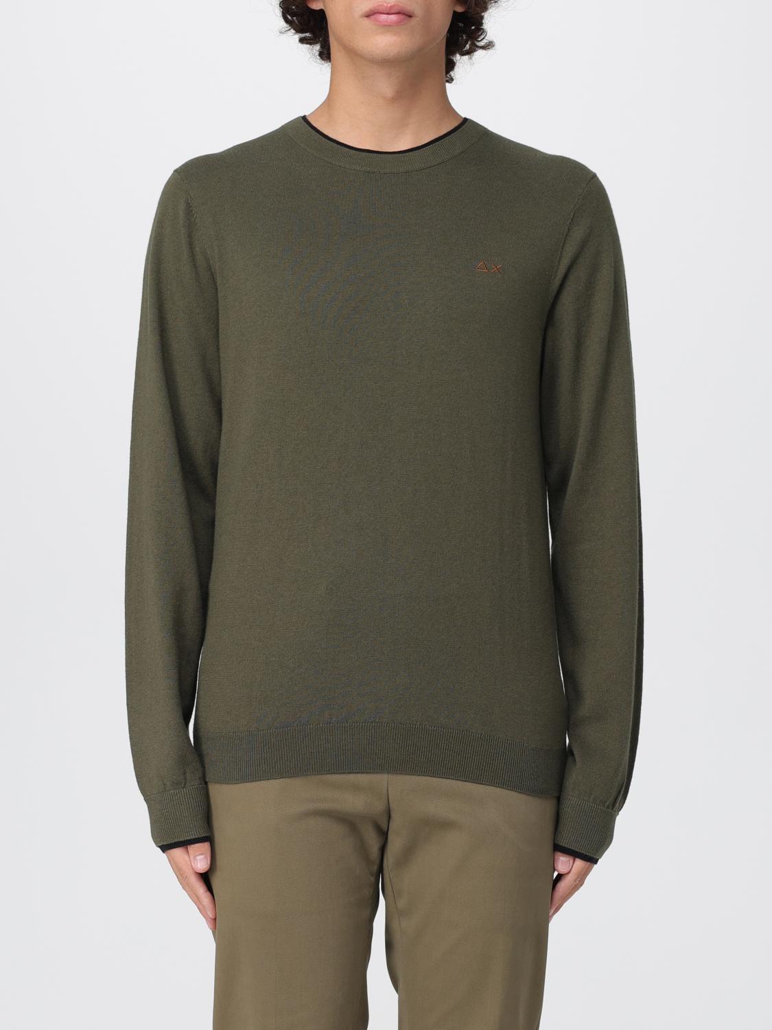 Sun 68 Sweatshirt Sun68 Men Color Military In Green