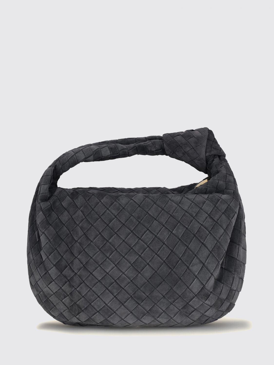 Bottega Veneta Women Teen Jodie Leather Handbag In Gray