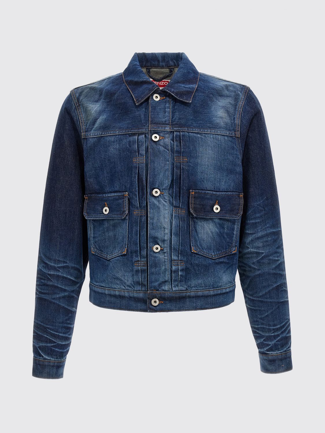 Kenzo Japanese Denim Jacket In Blue
