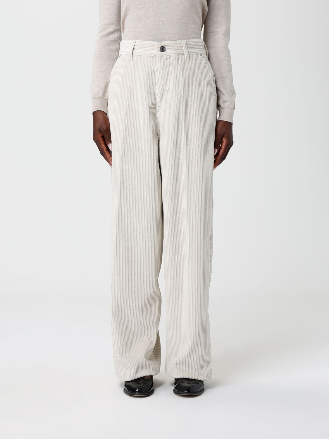 Ami Alexandre Mattiussi Pants Ami Paris Woman Color Beige In Neutral