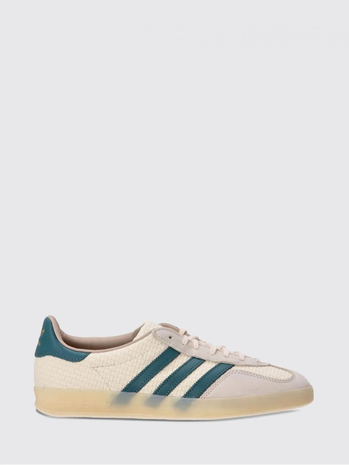 Adidas Originals Womens Cream White Preloved Tea Gazelle Indoor Suede And Knitted Low-top Trainers Eur 40.5 / 7.5 Uk In Animal Print