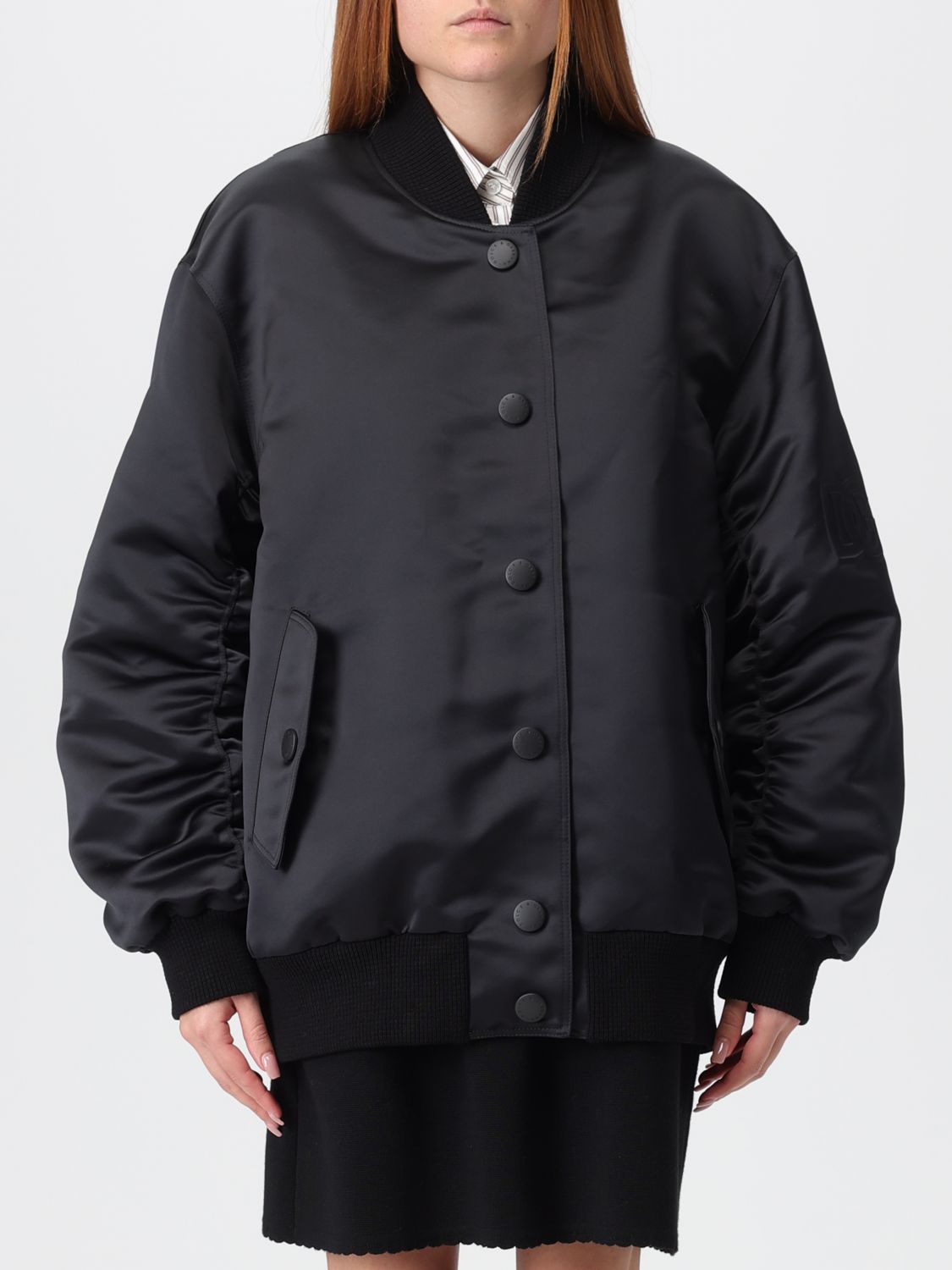 Dolce & Gabbana Debossed Shell Bomber Jacket In Multi