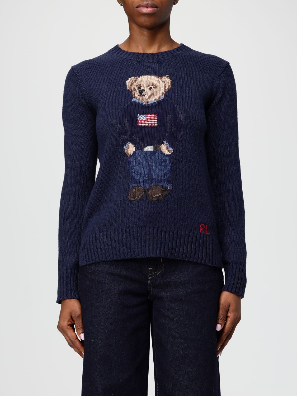Polo Ralph Lauren Sweater Woman Color Blue In Blue