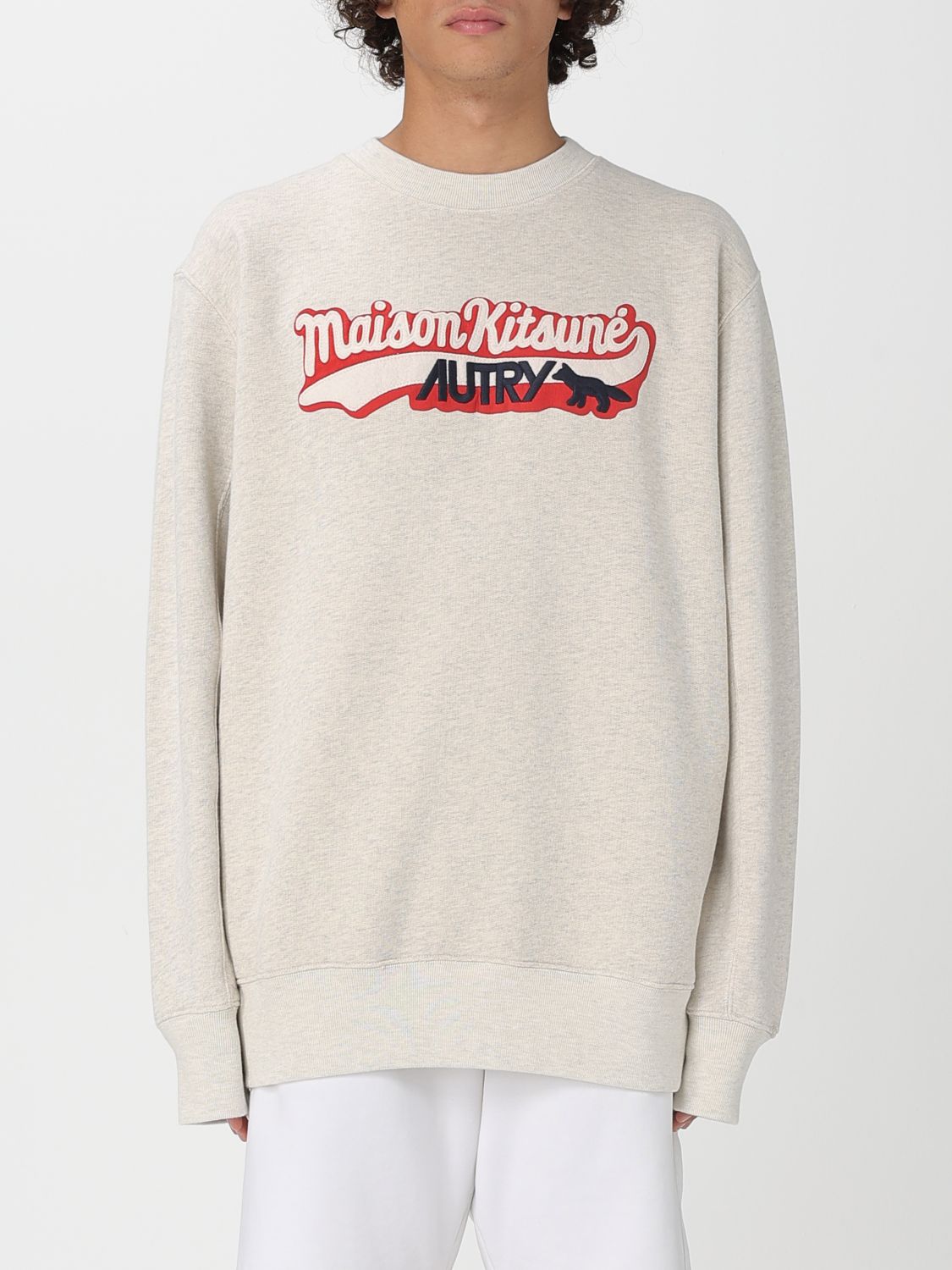 Autry Crew-neck Sweatshirt With Logo In Gray