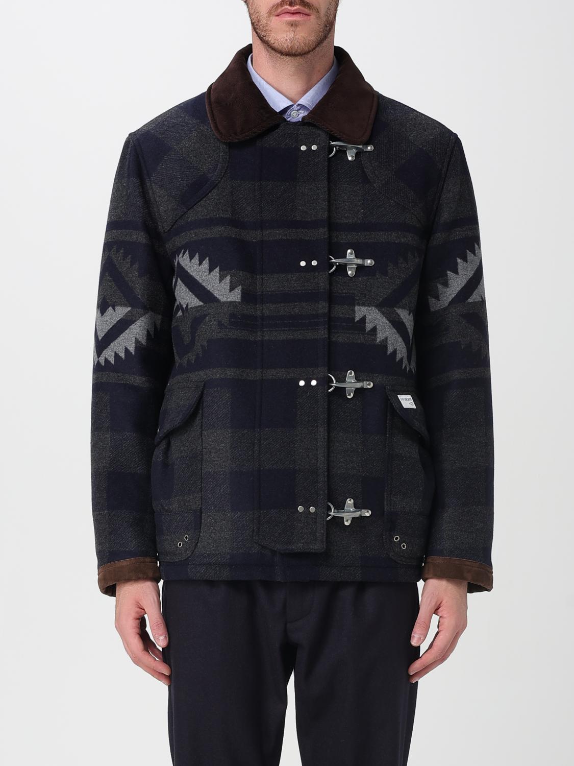 Fay Archived Jacket With 4 Hooks In Blue