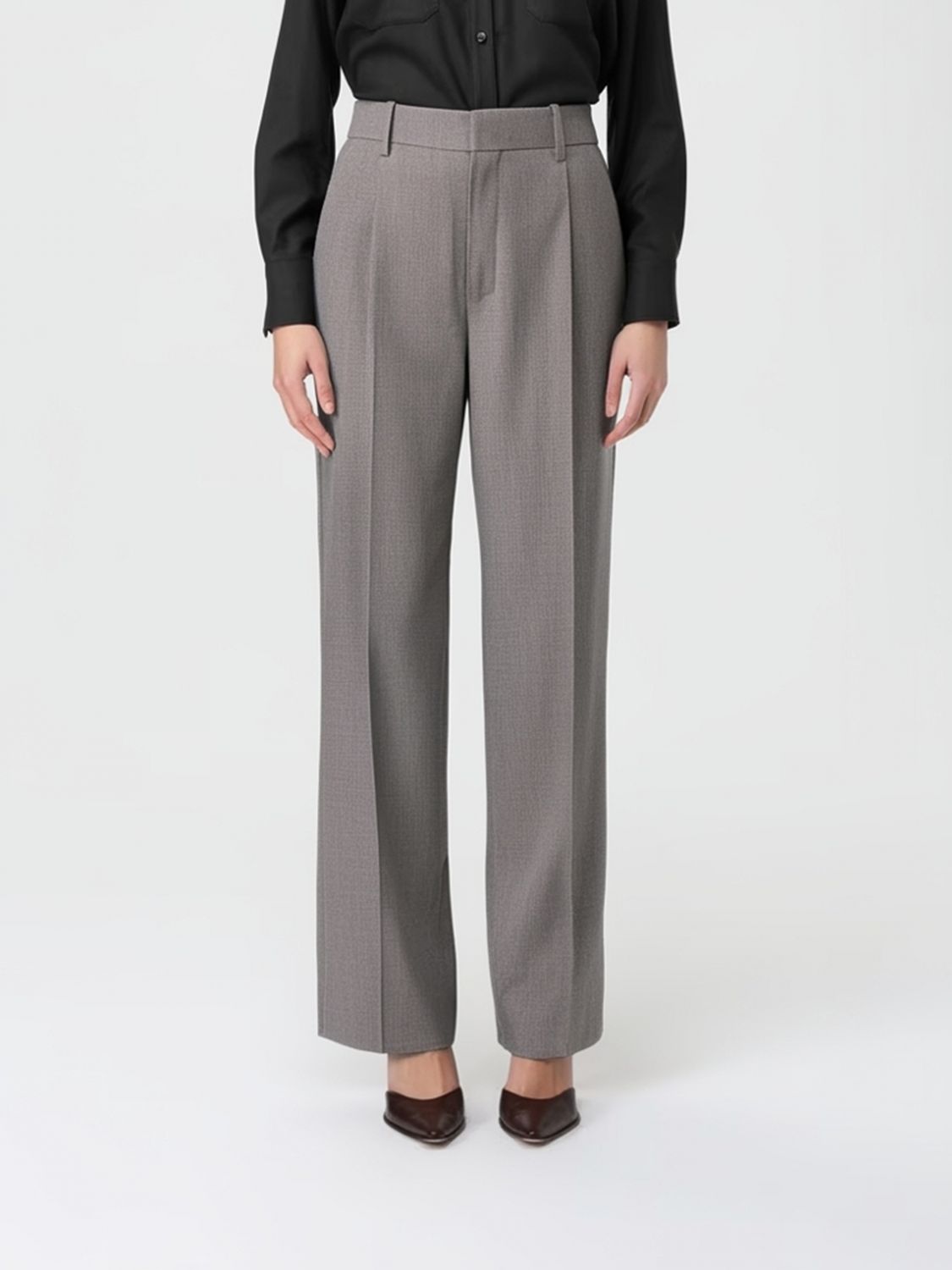Victoria Beckham Pants Victoria Woman Color Grey 1 In Gray