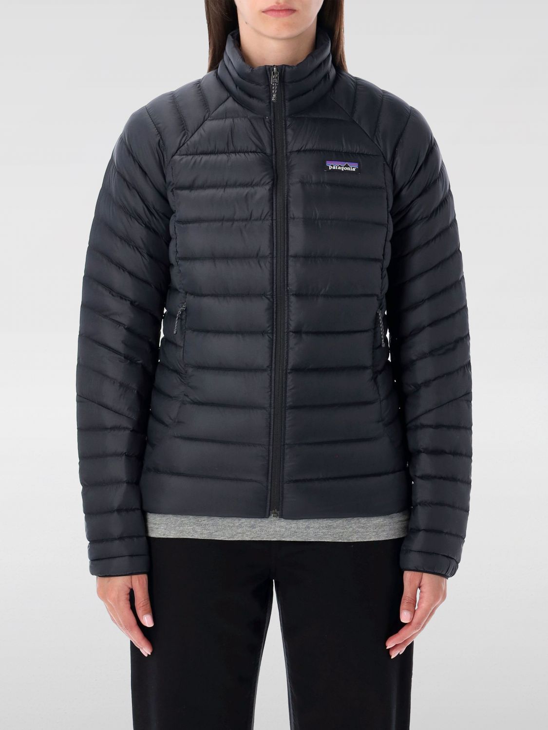 Patagonia Insulated Sweater High Collar In Black