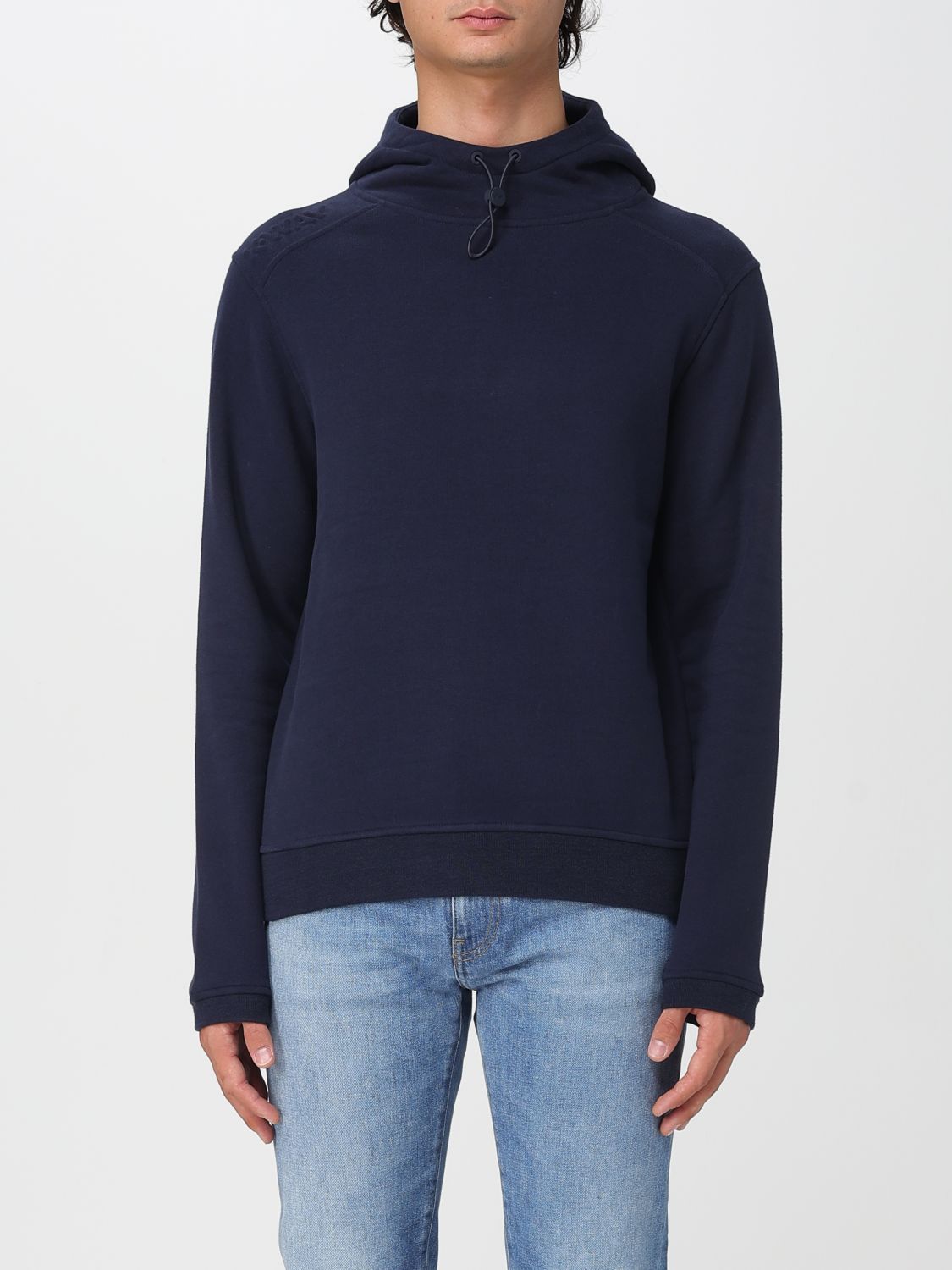 K-way Blue Hooded Sweatshirt  In Blue