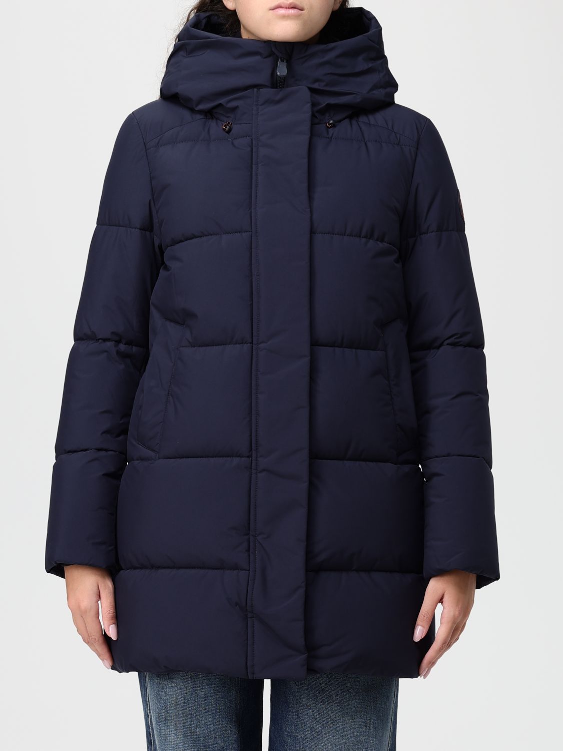 Save The Duck Coat Woman Color Blue In Blue