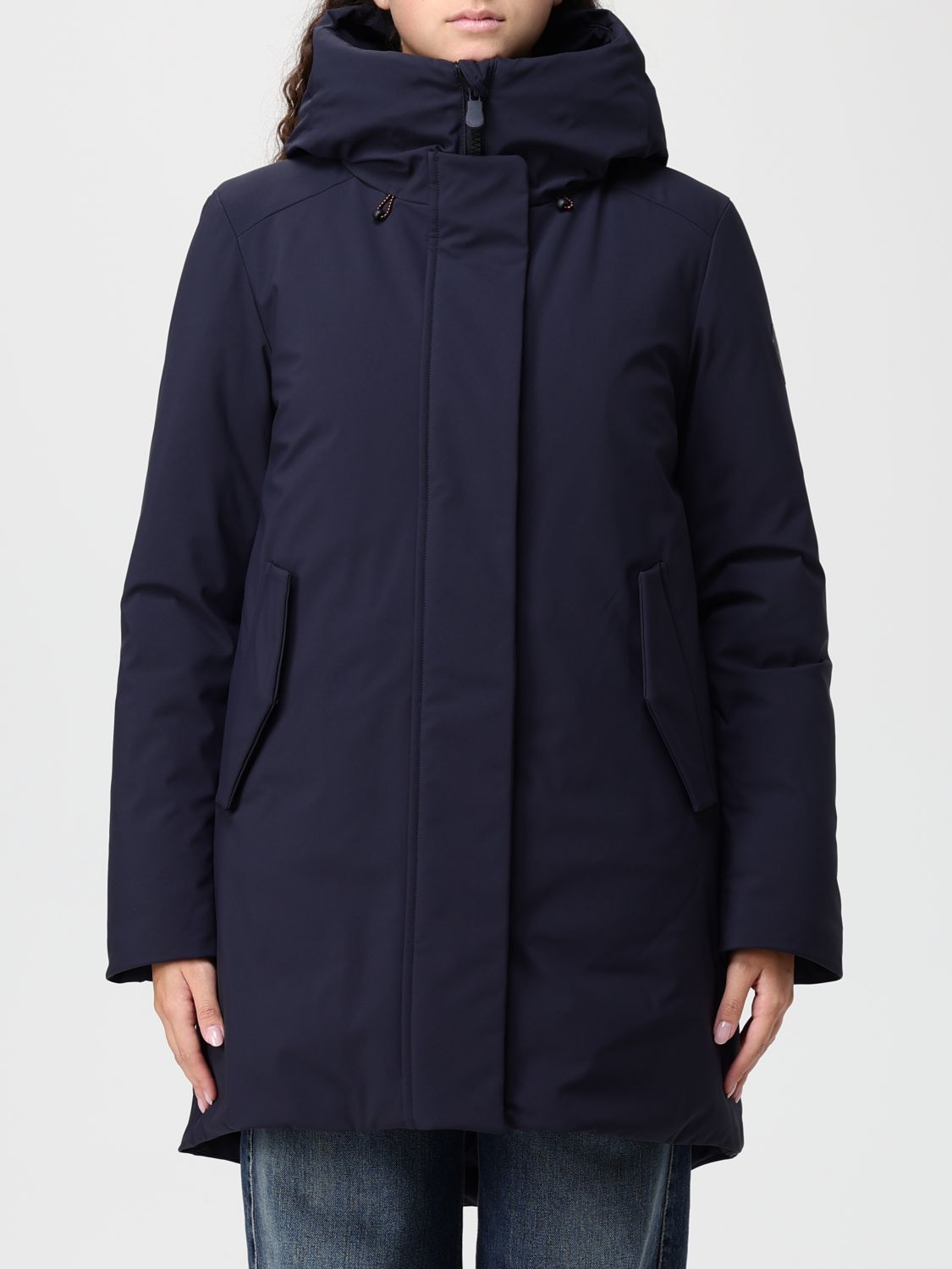 Save The Duck Coat  Woman Color Blue In Blue