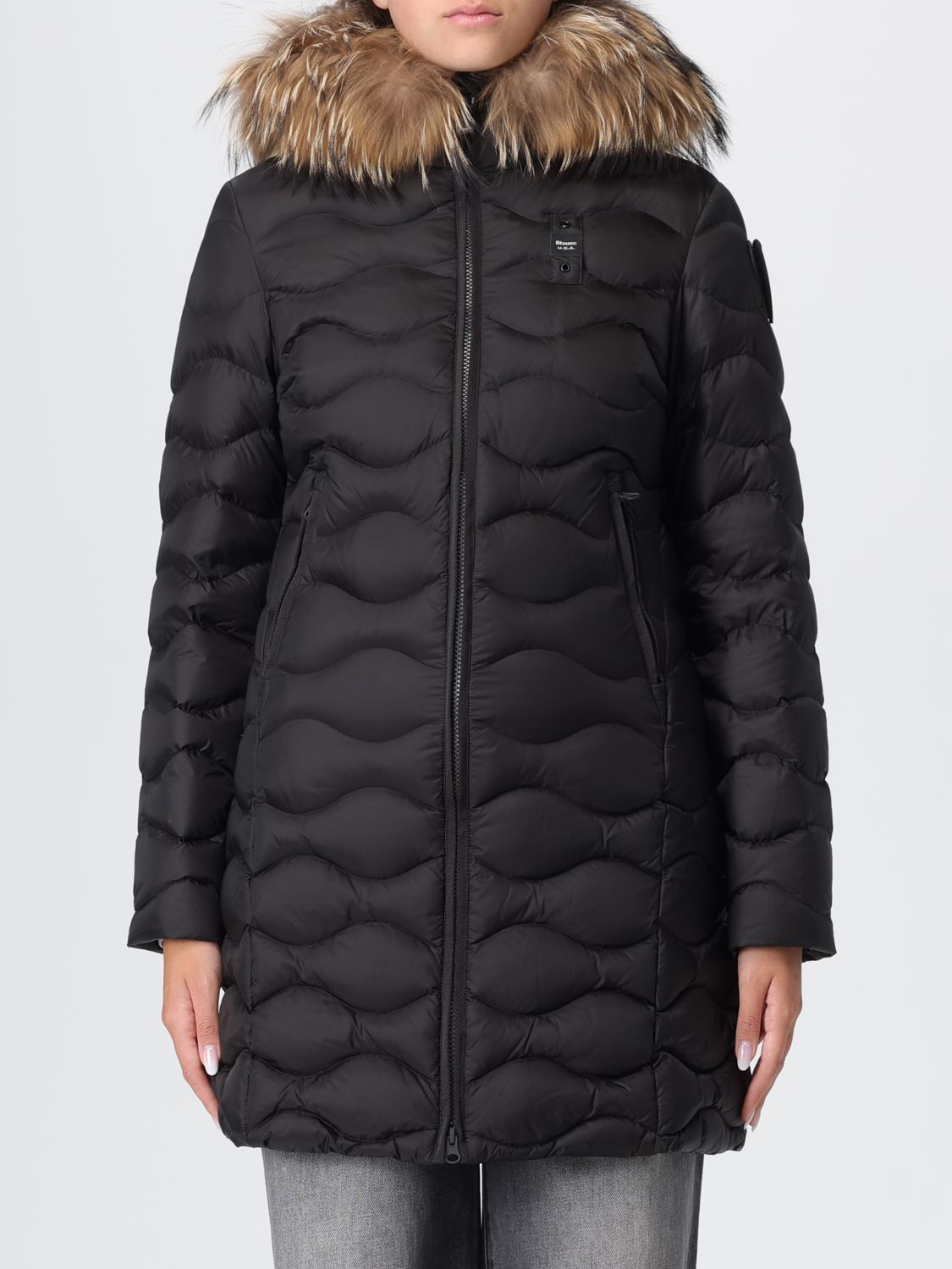 Blauer Coat  Woman Color Black In Black