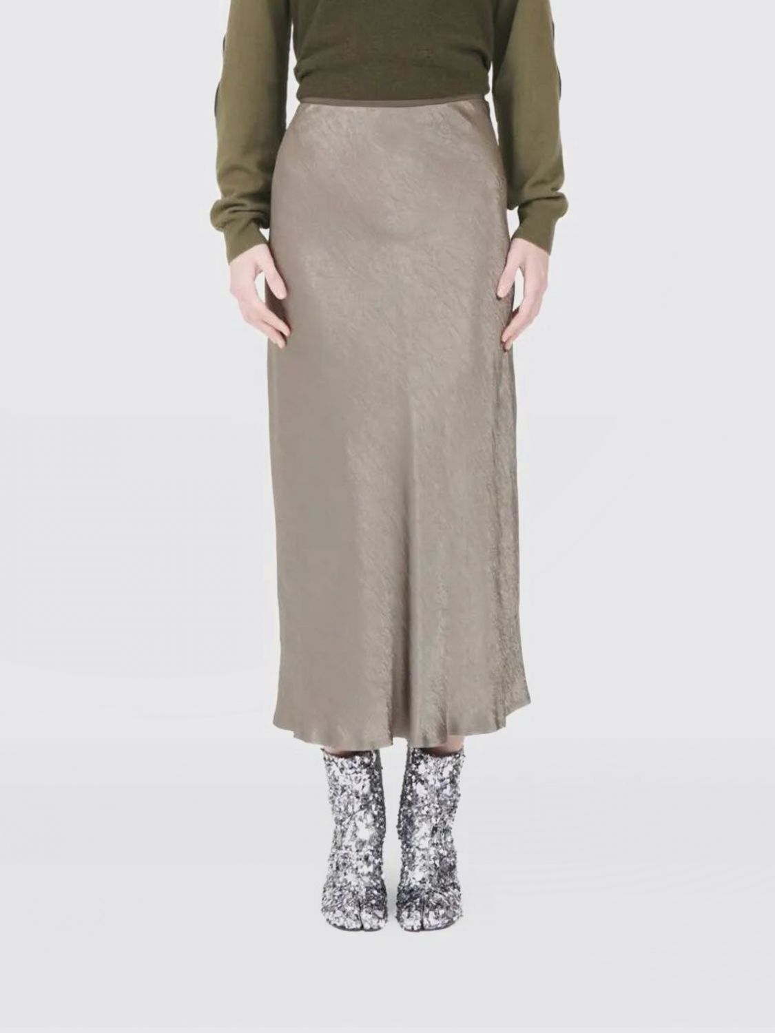 Maison Margiela Skirt  Woman Color Dove Grey In Gray