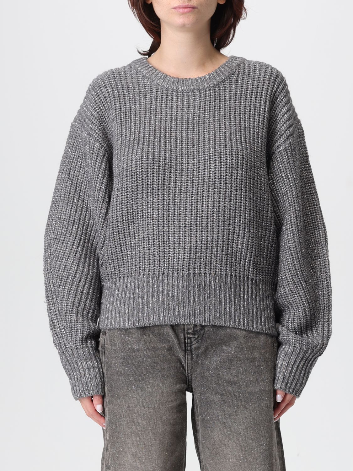Liu •jo Sweatshirt Liu Jo Woman Color Steel In Gray
