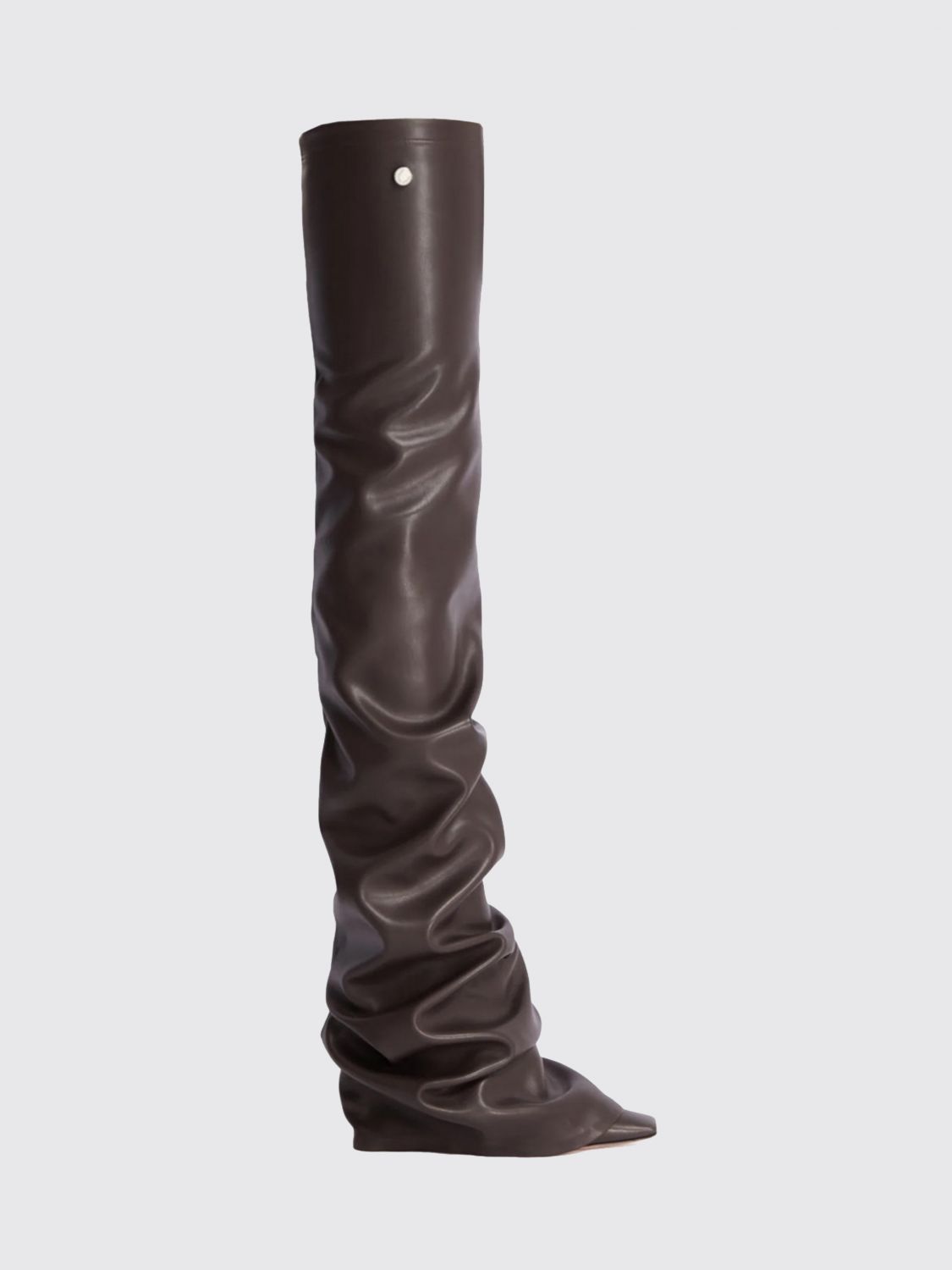 Attico Robin 95 Over-the-knee Boots In Brown