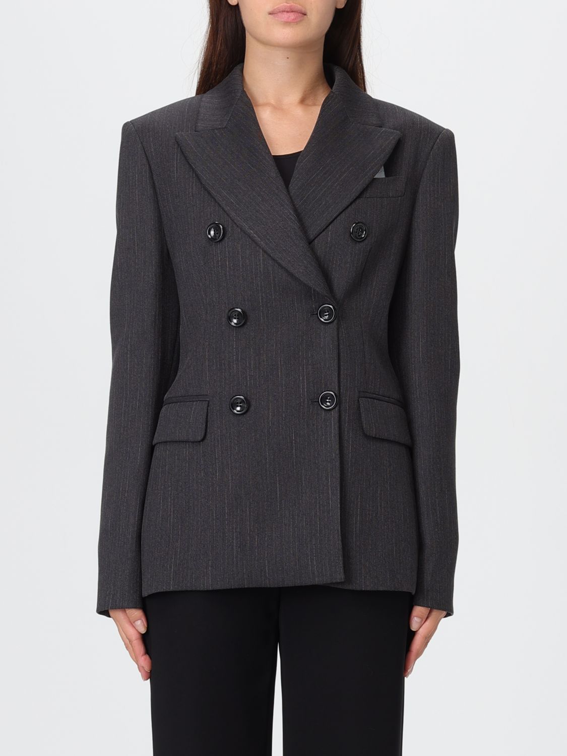 Liu •jo Blazer Liu Jo Woman Color Grey In Black