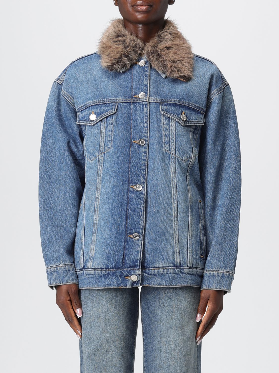 Liu •jo Coat Liu Jo Woman Color Blue In Blue