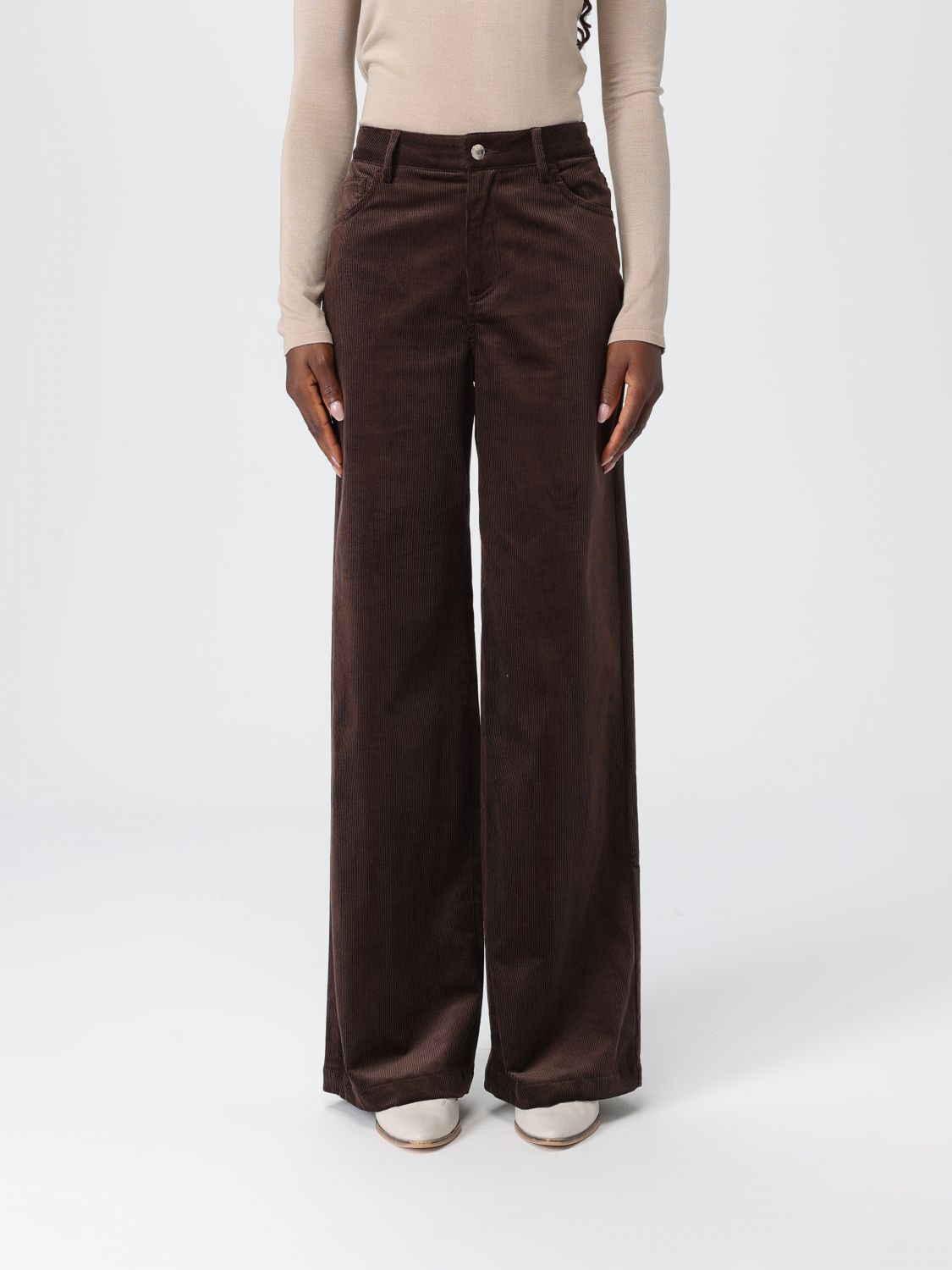 Liu •jo Pants Liu Jo Woman Color Cocoa In Brown