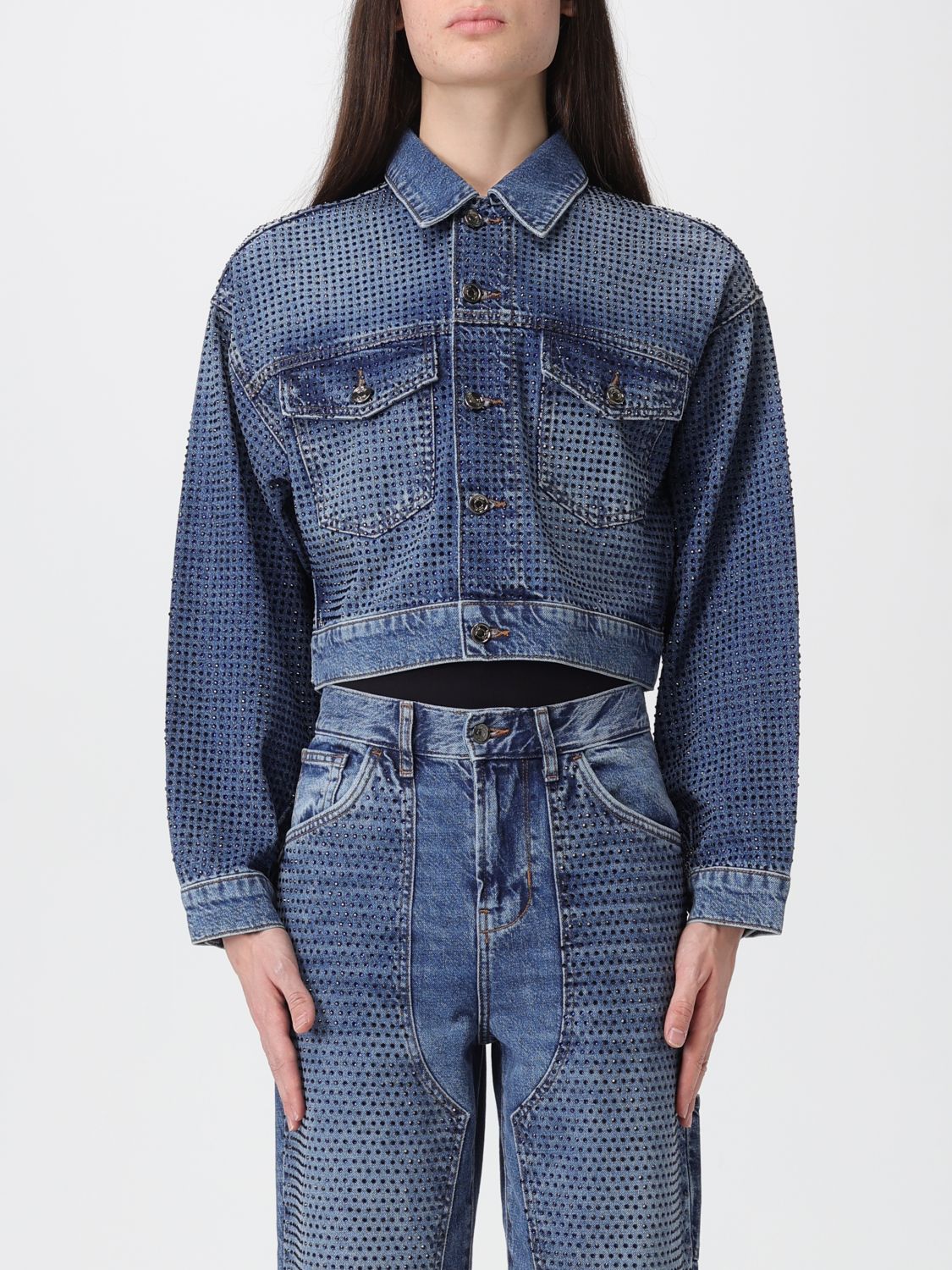 Liu •jo Jacket Liu Jo Woman Color Denim In Blue