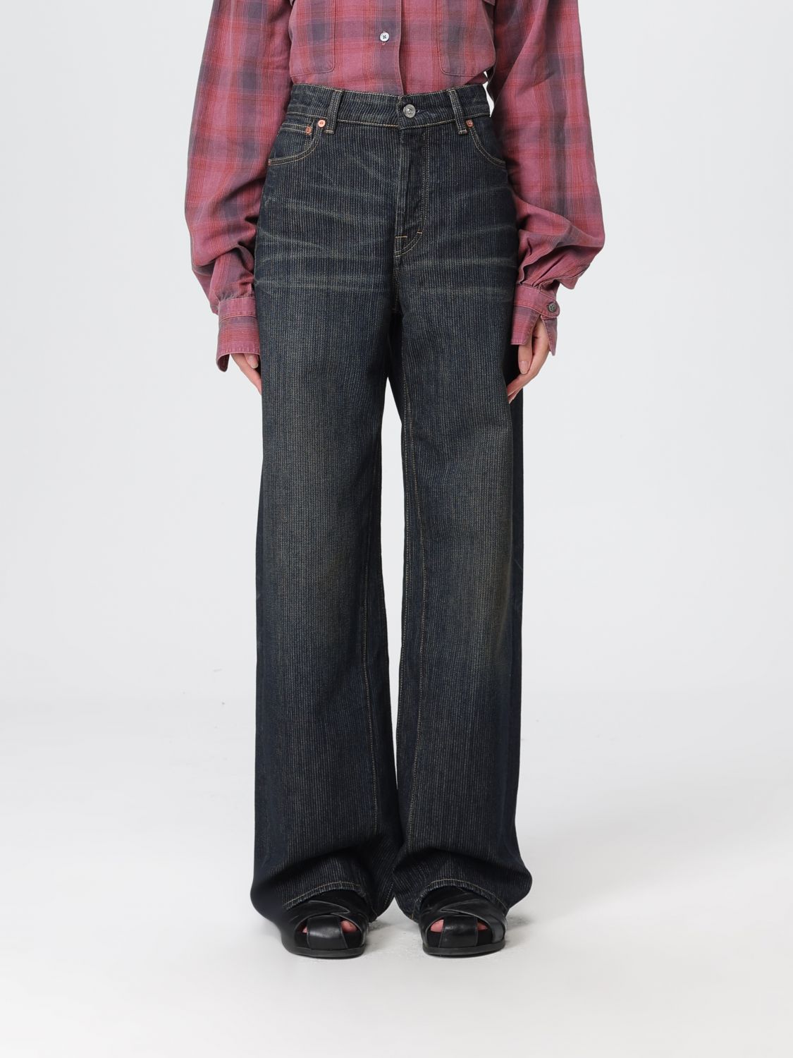 Our Legacy Navy Treble Cut Jeans In Blue