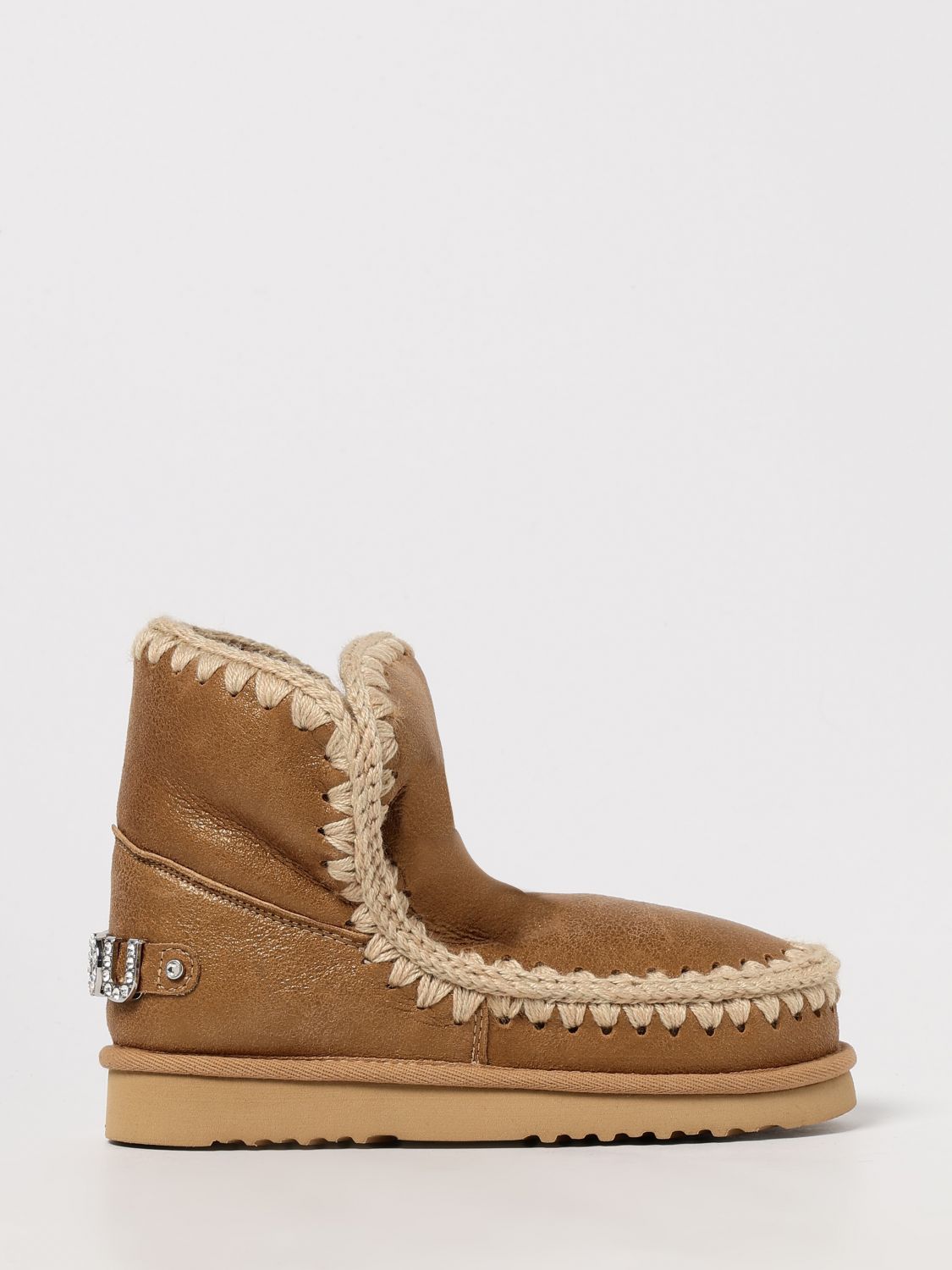 Mou Flat Ankle Boot  Woman Color Tobacco In Brown