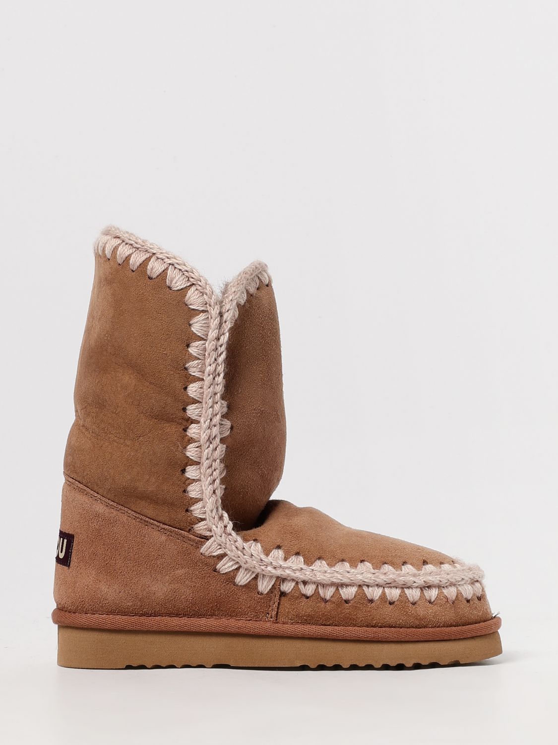 Mou Flat Ankle Boot  Woman Color Pink In Animal Print