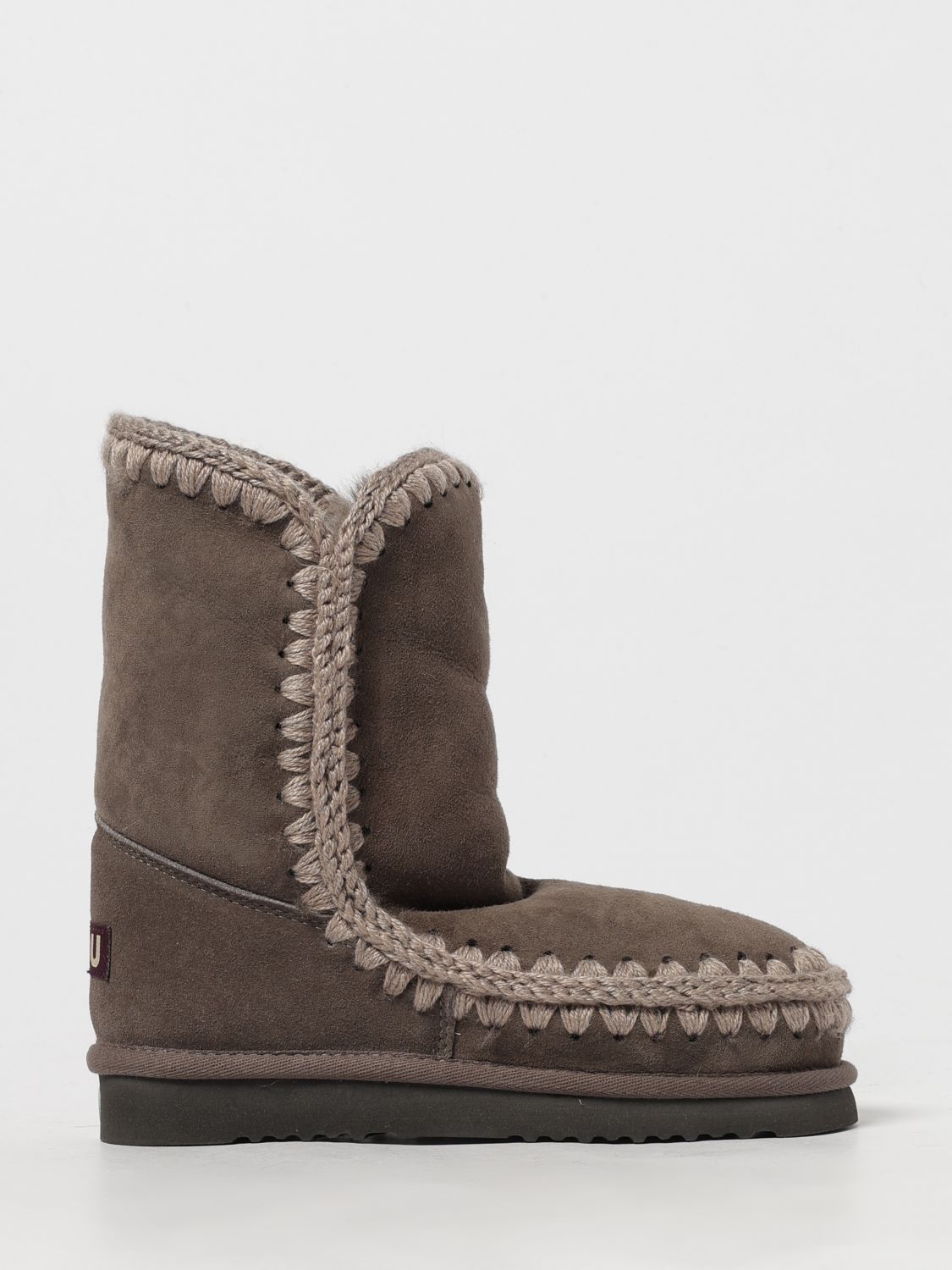 Mou Flat Ankle Boot  Woman Color Grey 1 In Animal Print