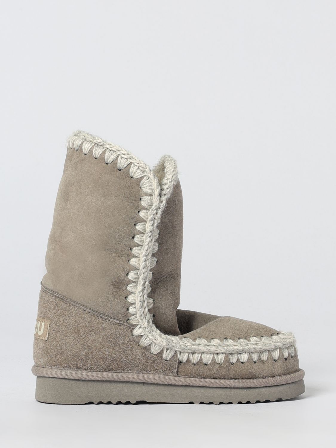 Mou 'eskimo 24 Suede' Ankle Boots In Gray