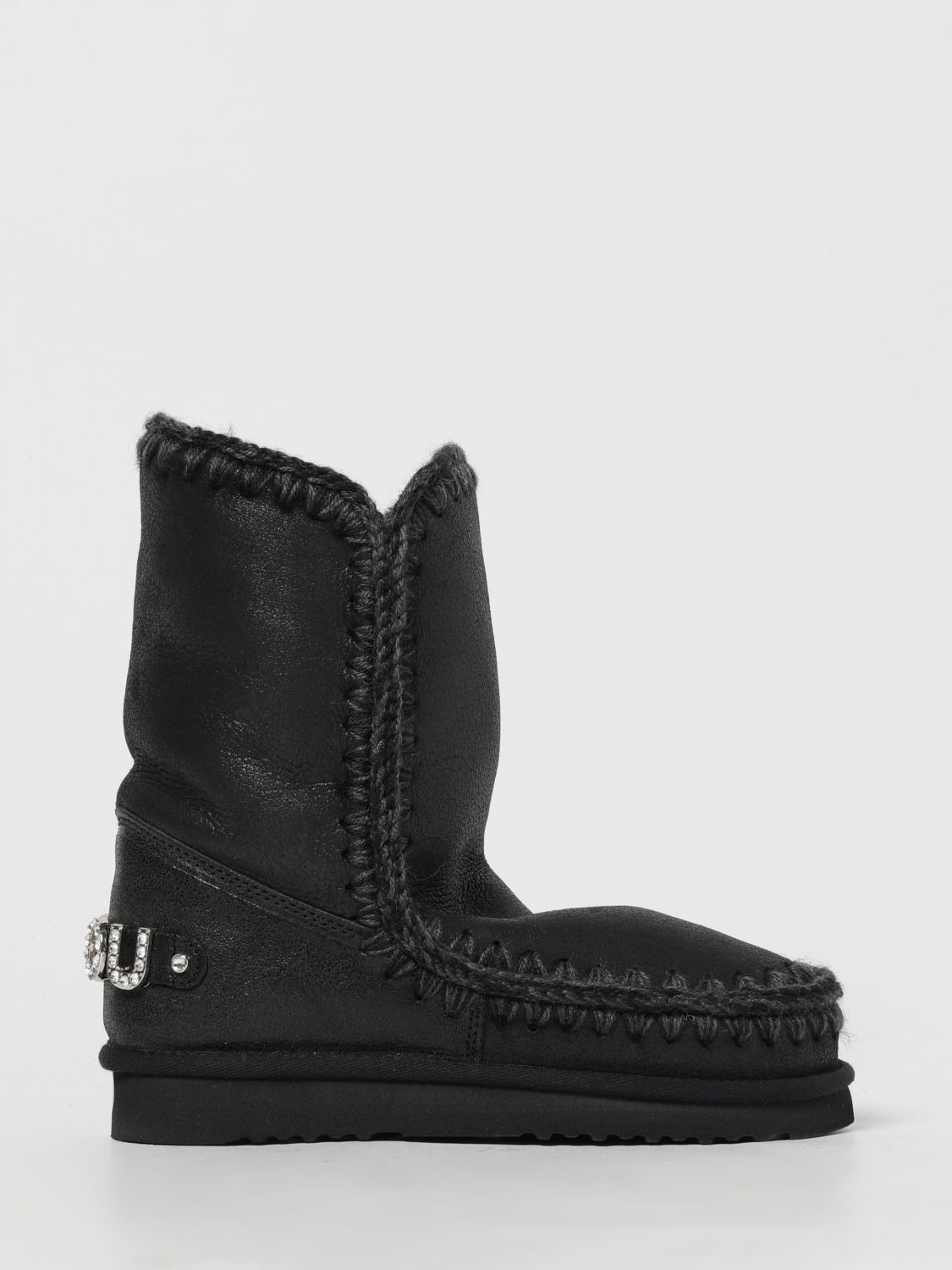 Mou Eskimo 18 Ankle Boots In Black In Black