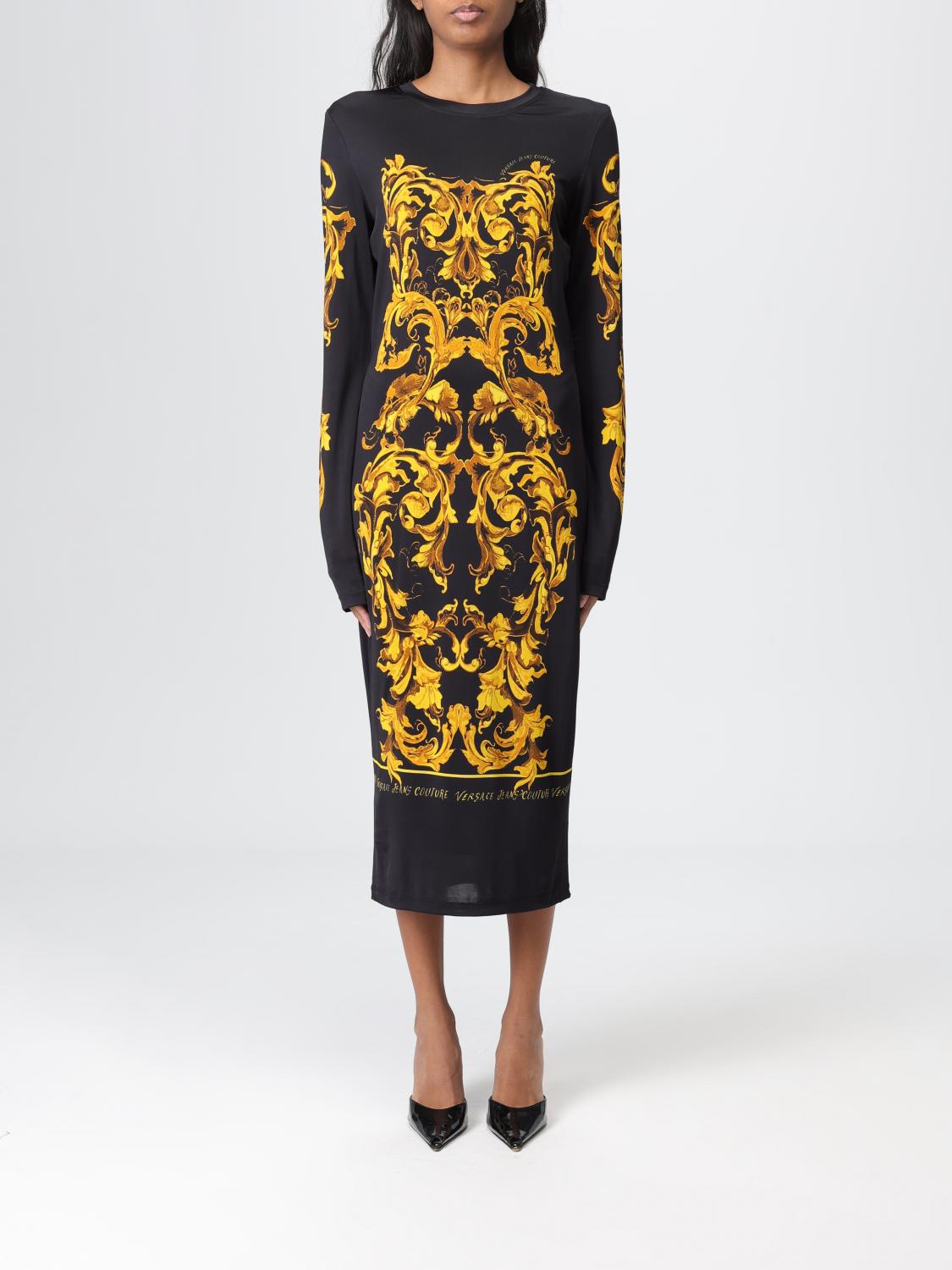 VERSACE JEANS COUTURE Dress Woman color Black　VERSACE JEANS COUTURE ドレス ウーマン カラー ブラック VERSACE