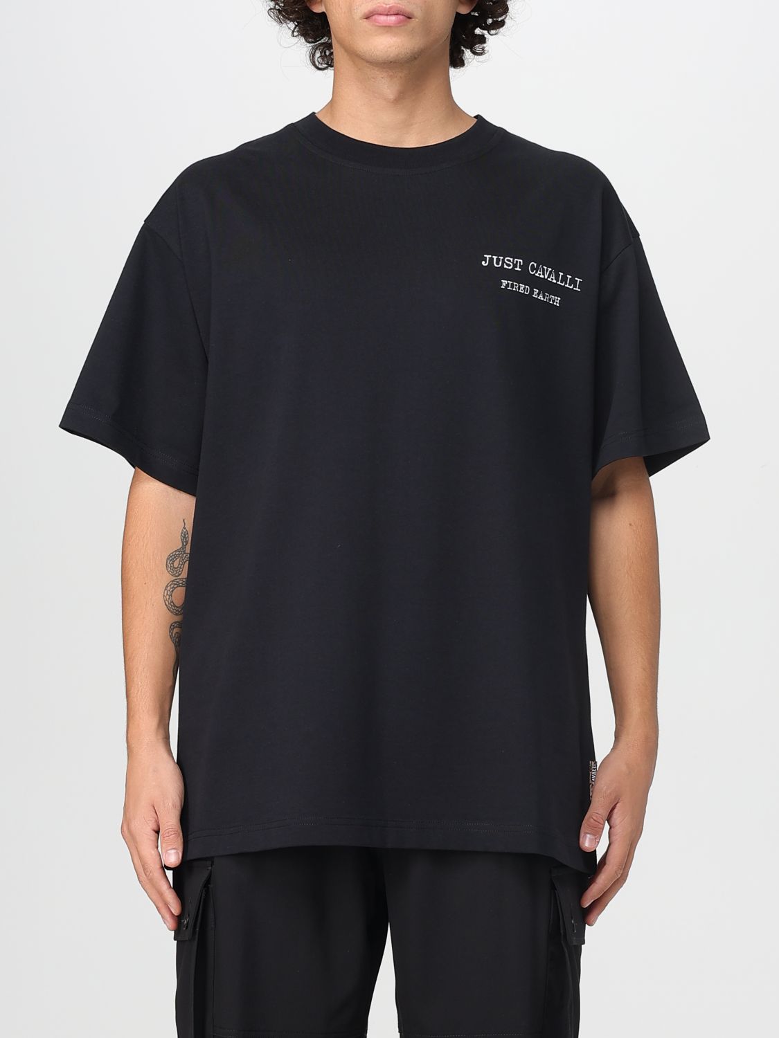 Just Cavalli T-shirt  Men Color Black In Black