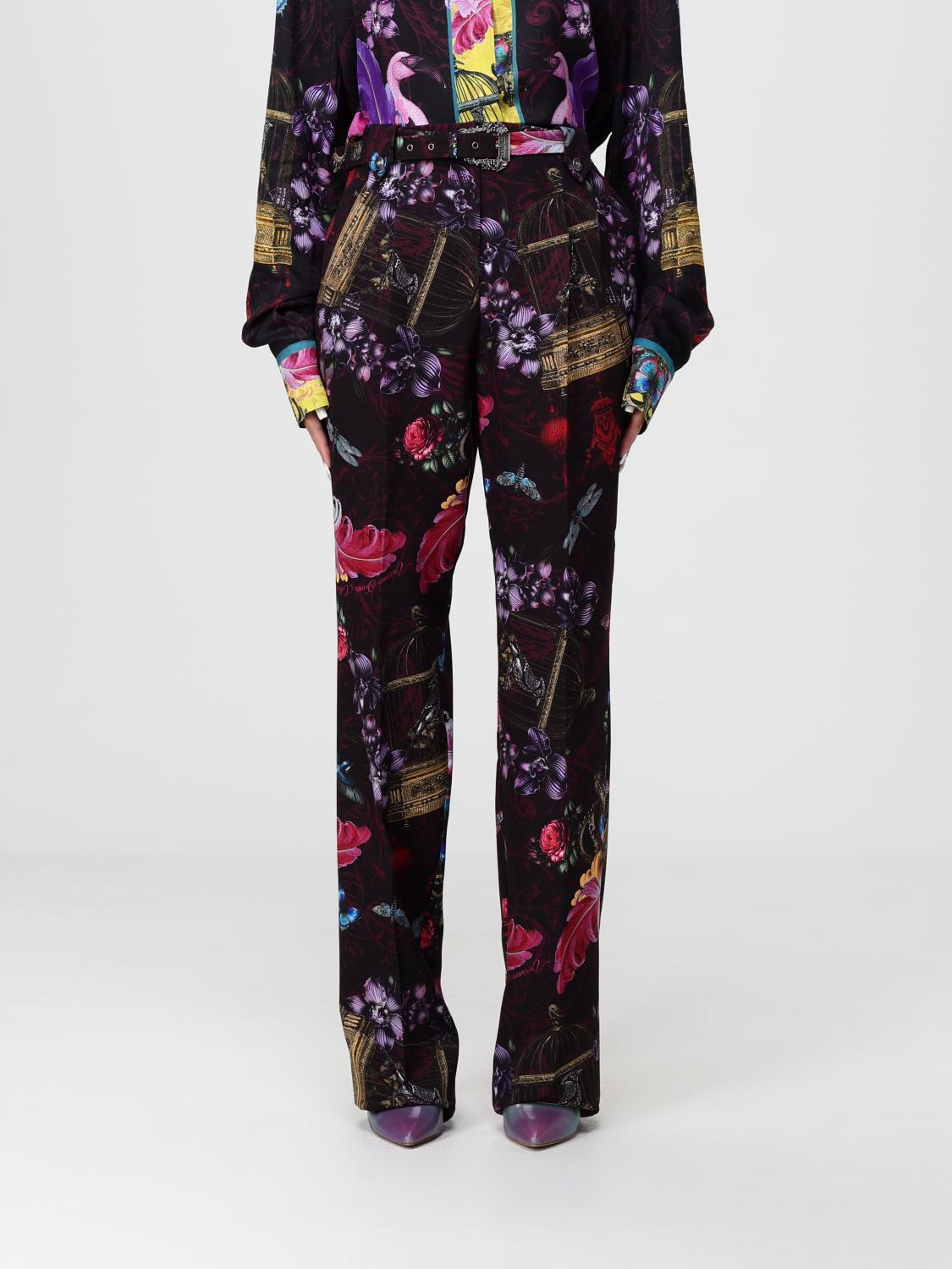 VERSACE JEANS COUTURE Pants Woman color Black　VERSACE JEANS COUTURE パンツ ウーマンカラー ブラック VERSACE