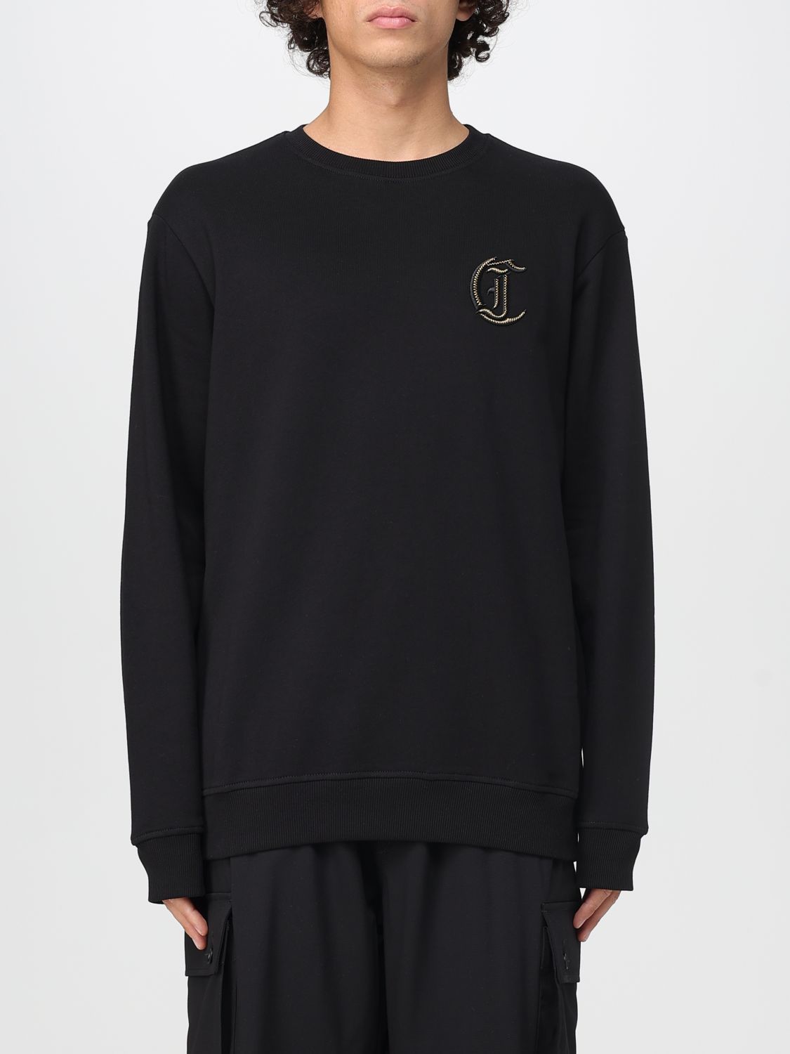 Just Cavalli Sweatshirt  Men Color Black In Black