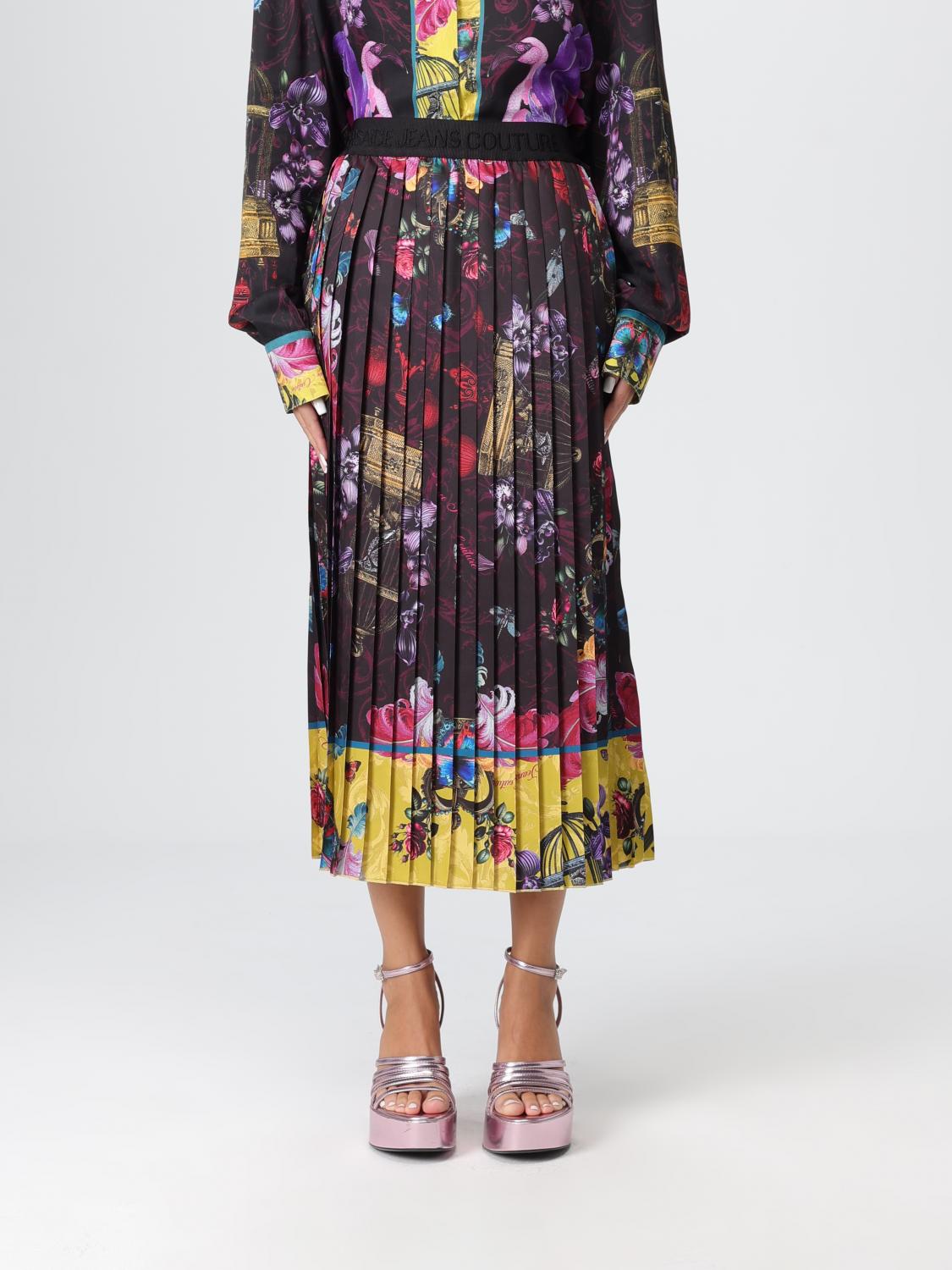 Versace Jeans Couture Skirt Woman Color Multicolor In Multi