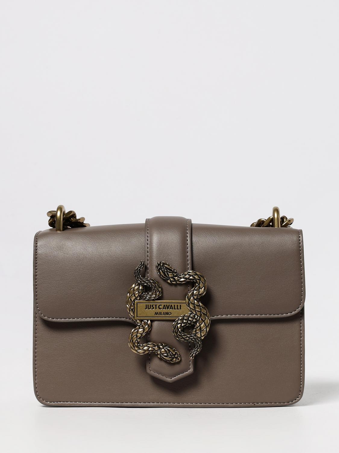 Just Cavalli Crossbody Bags Woman Color Grey In Gray