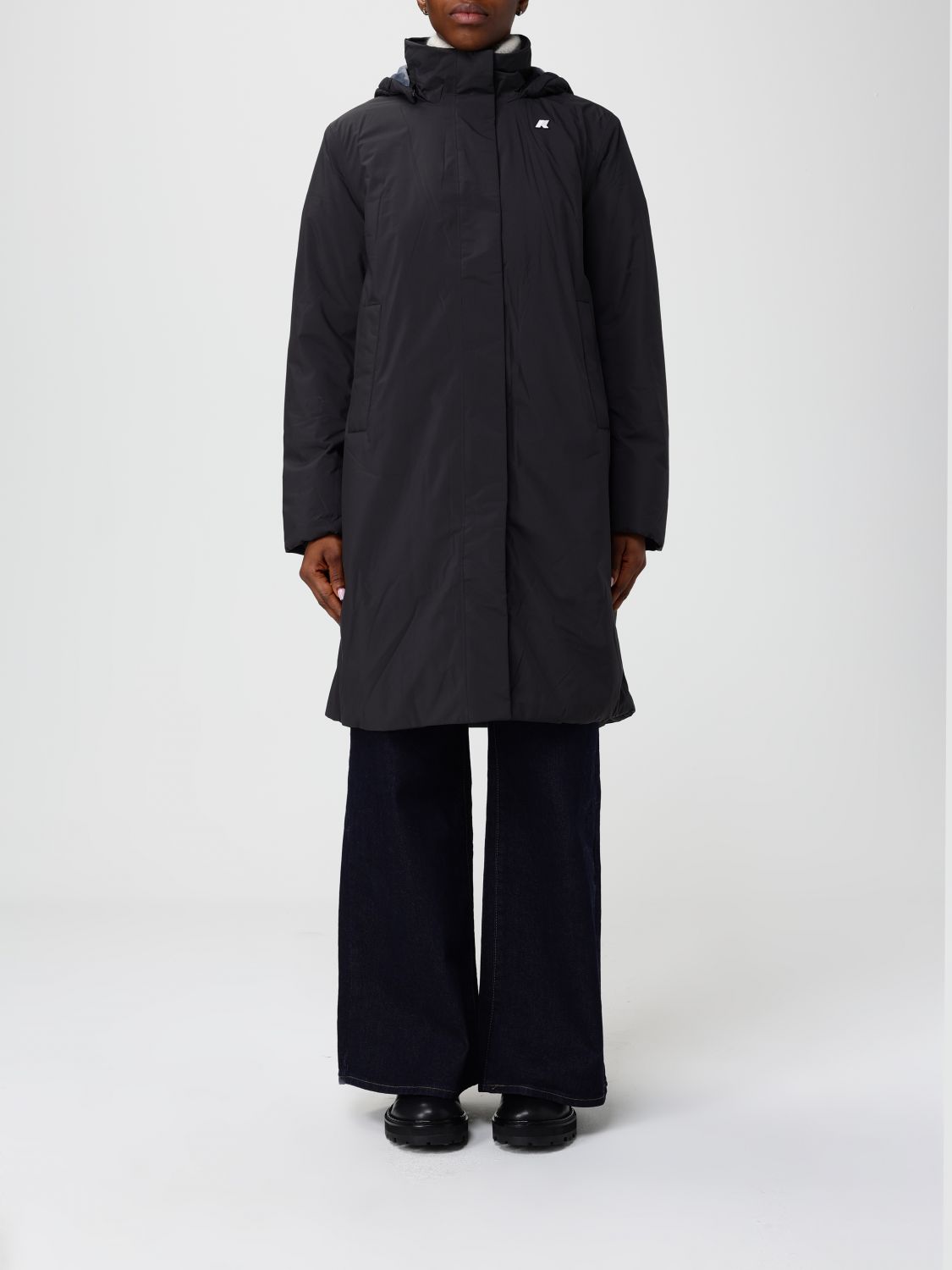 K-way Coat  Woman Color Black In Black