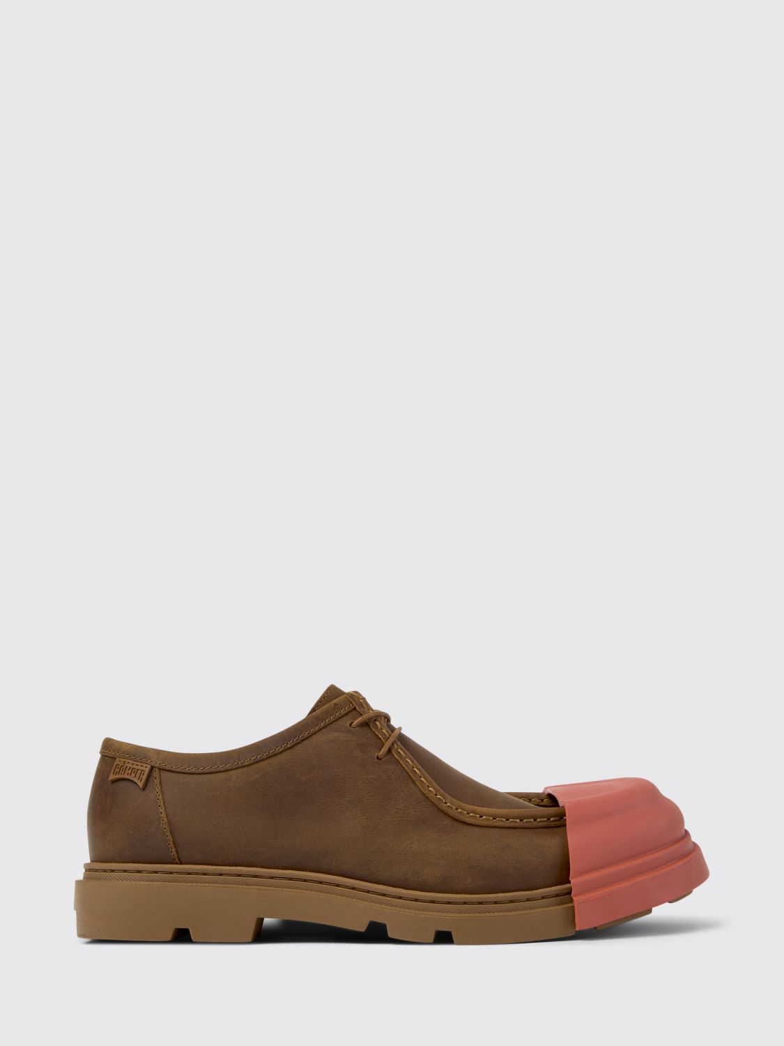 Camper Lace-up Leather Toe-cap Shoes In Brown